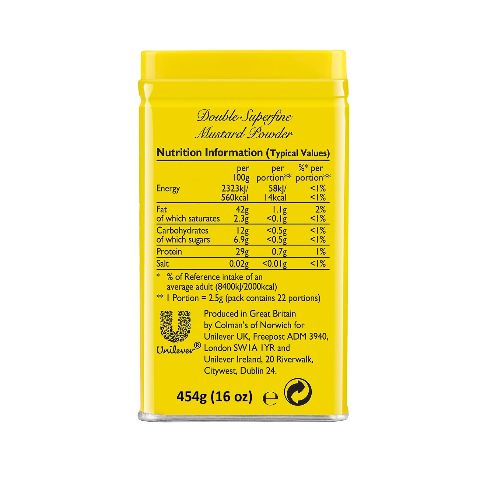 Colman's Original English Mustard Powder - Fiery Kick | 454g 2