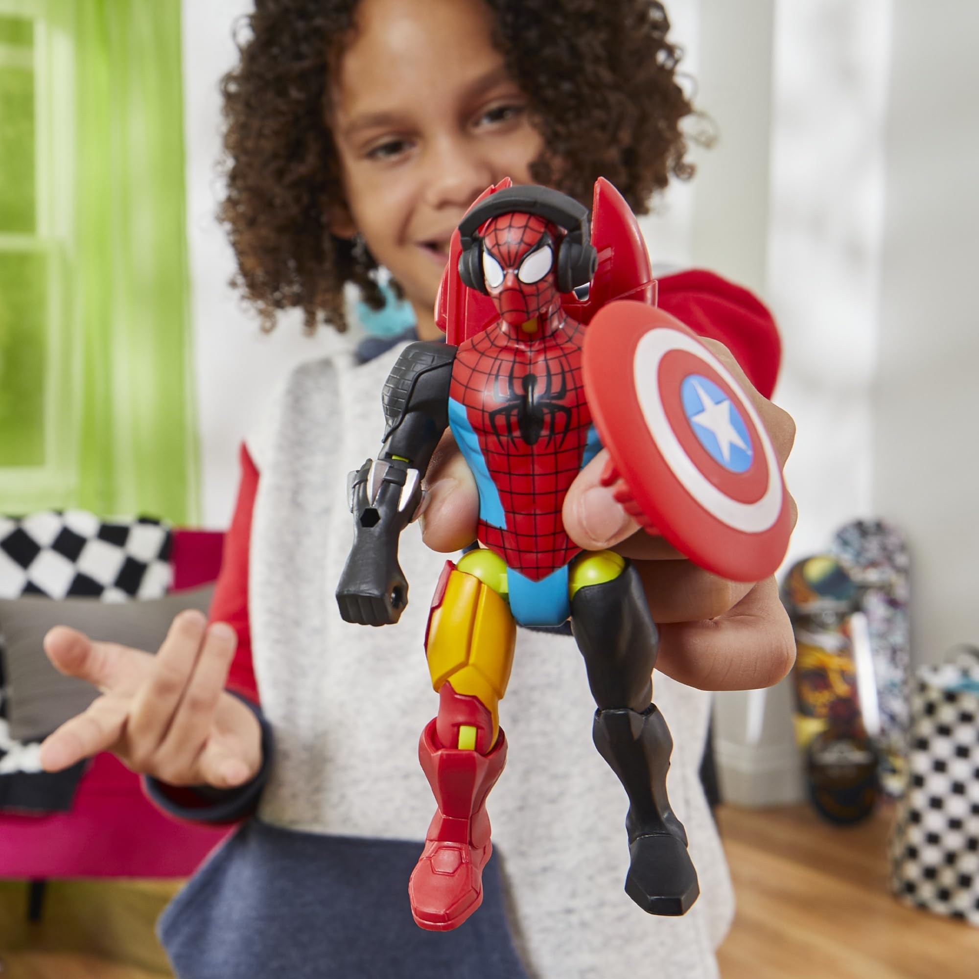 MixMashers Marvel Spider-Man Action Figure - Mix & Match Super Heroes, 4+ Years 5