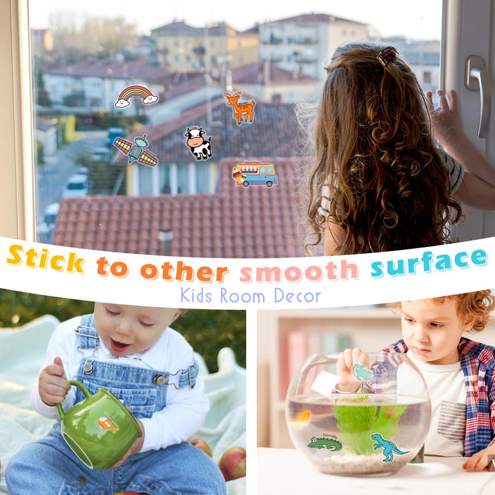 GUYUCOM 4 Pack Reusable Sticker Books for Toddlers - Jelly Texture Educational Playset