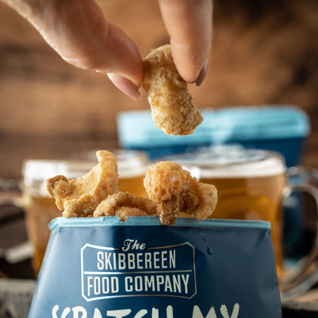 The Skibbereen Food Company Lightly Salted Pork Crackling - 250g Bulk Bag, Gluten Free, High Protein, Keto Friendly