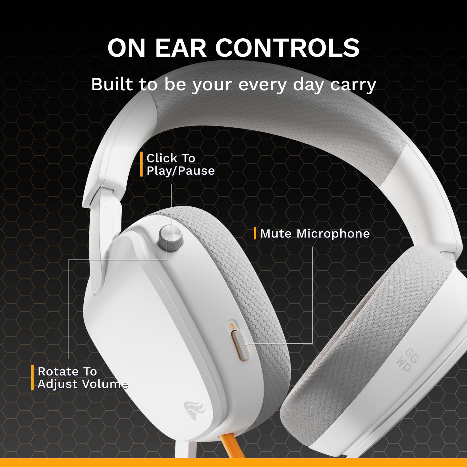 GLORIOUS GHS Eternal Gaming Headset - Crystal Clear Detachable Mic, Memory Foam Comfort, Multiplatform 7