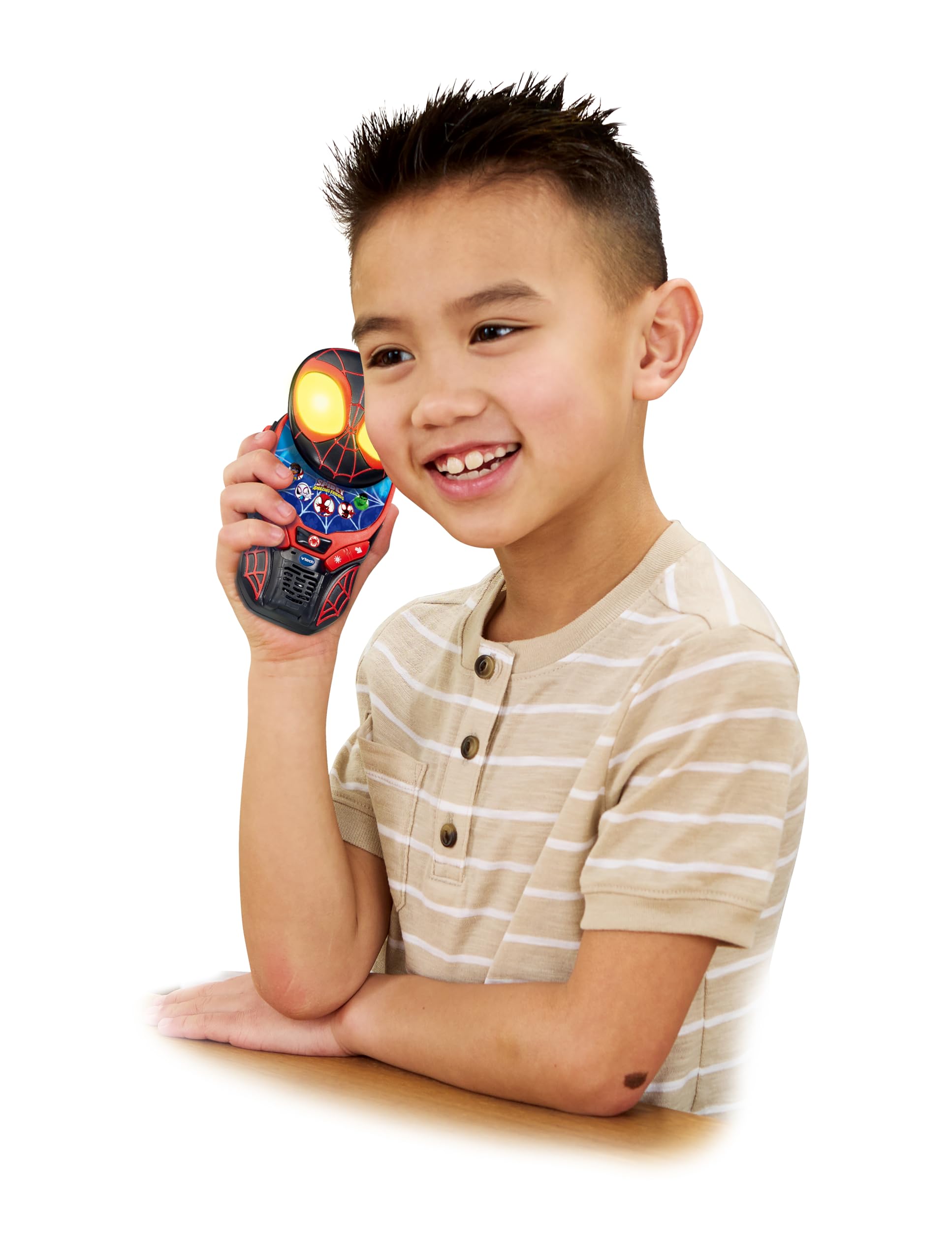 VTech Spidey and His Amazing Friends Spidey-Sense Walkie-Talkies - 500ft Range, Light-Up Eyes, Ages 3-6 2