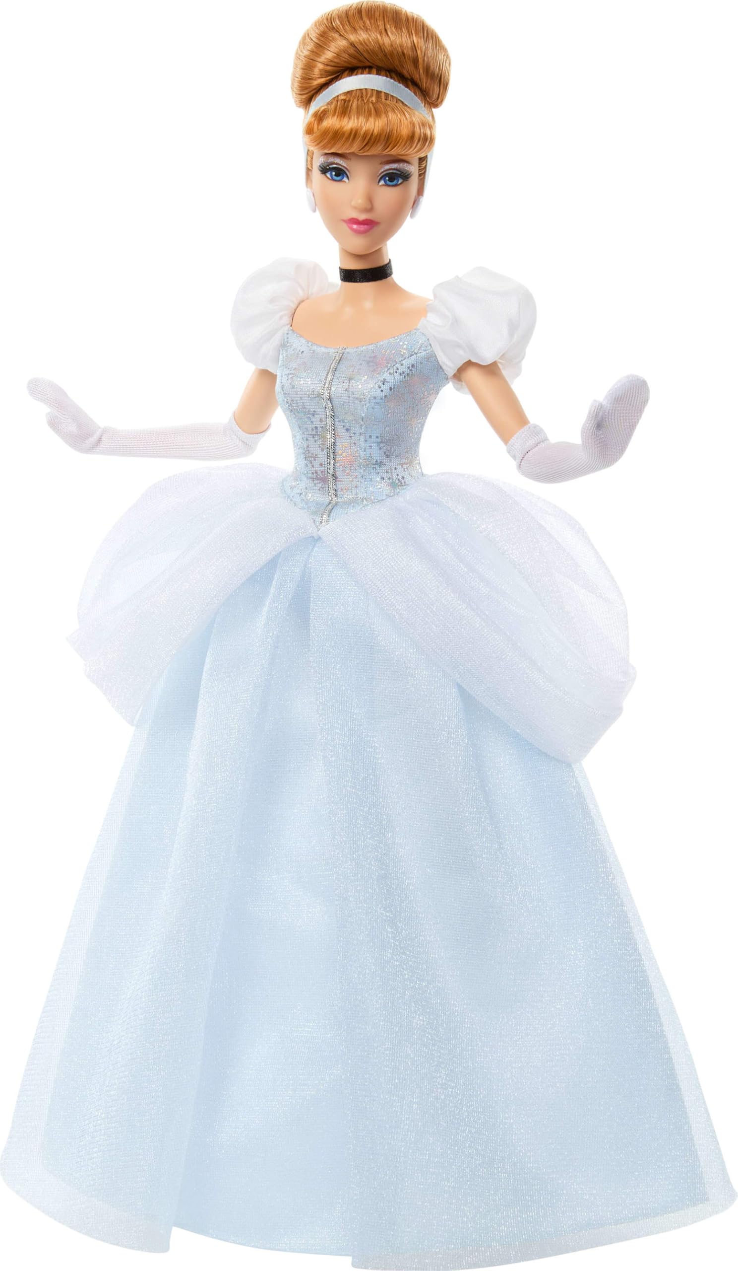 Mattel Disney Princess Cinderella Sparkling Princess Fashion Doll | 11 Points of Articulation | Ages 4+ 1