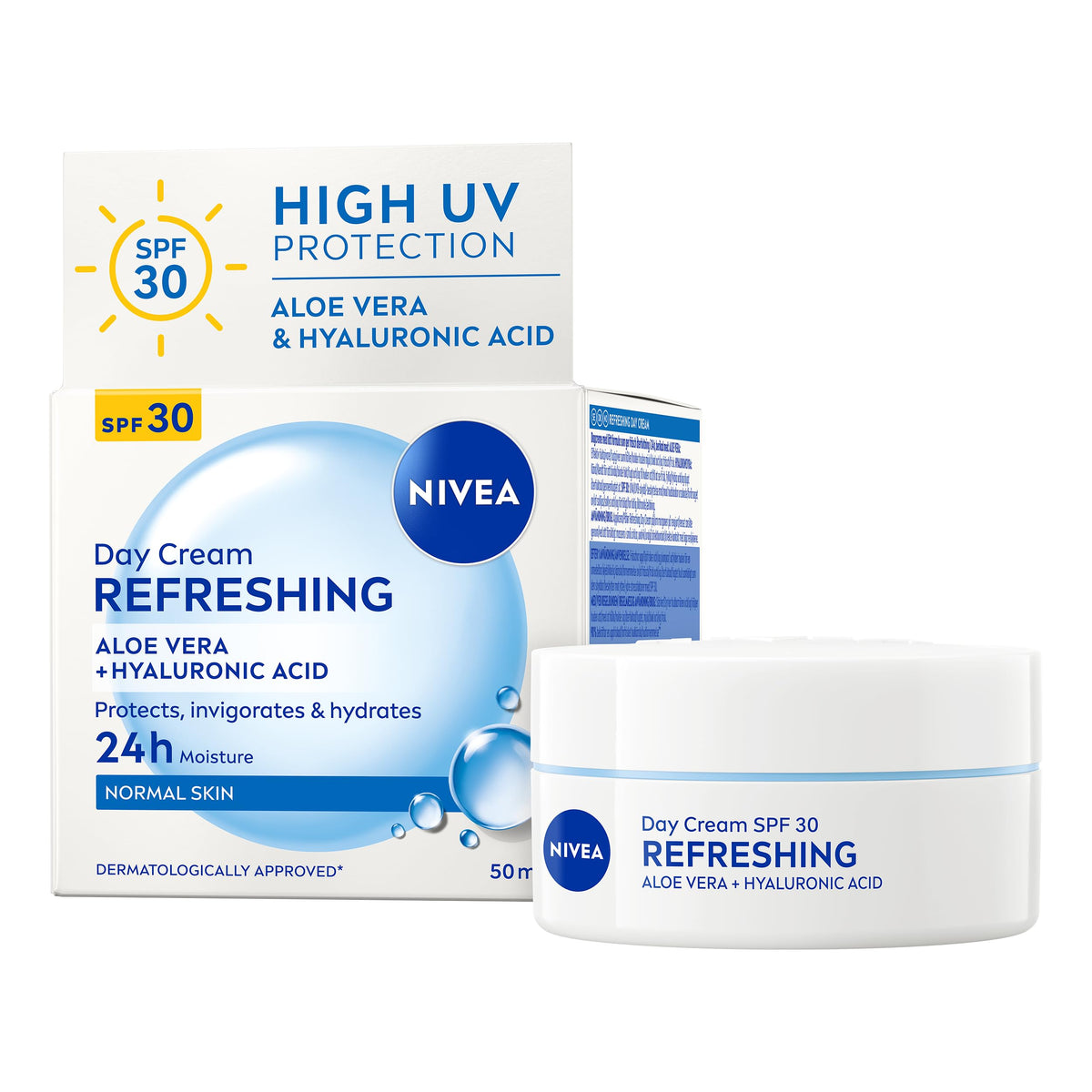 NIVEA Refreshing Day Cream - 24 Hour Moisture, SPF 30 | 50ml