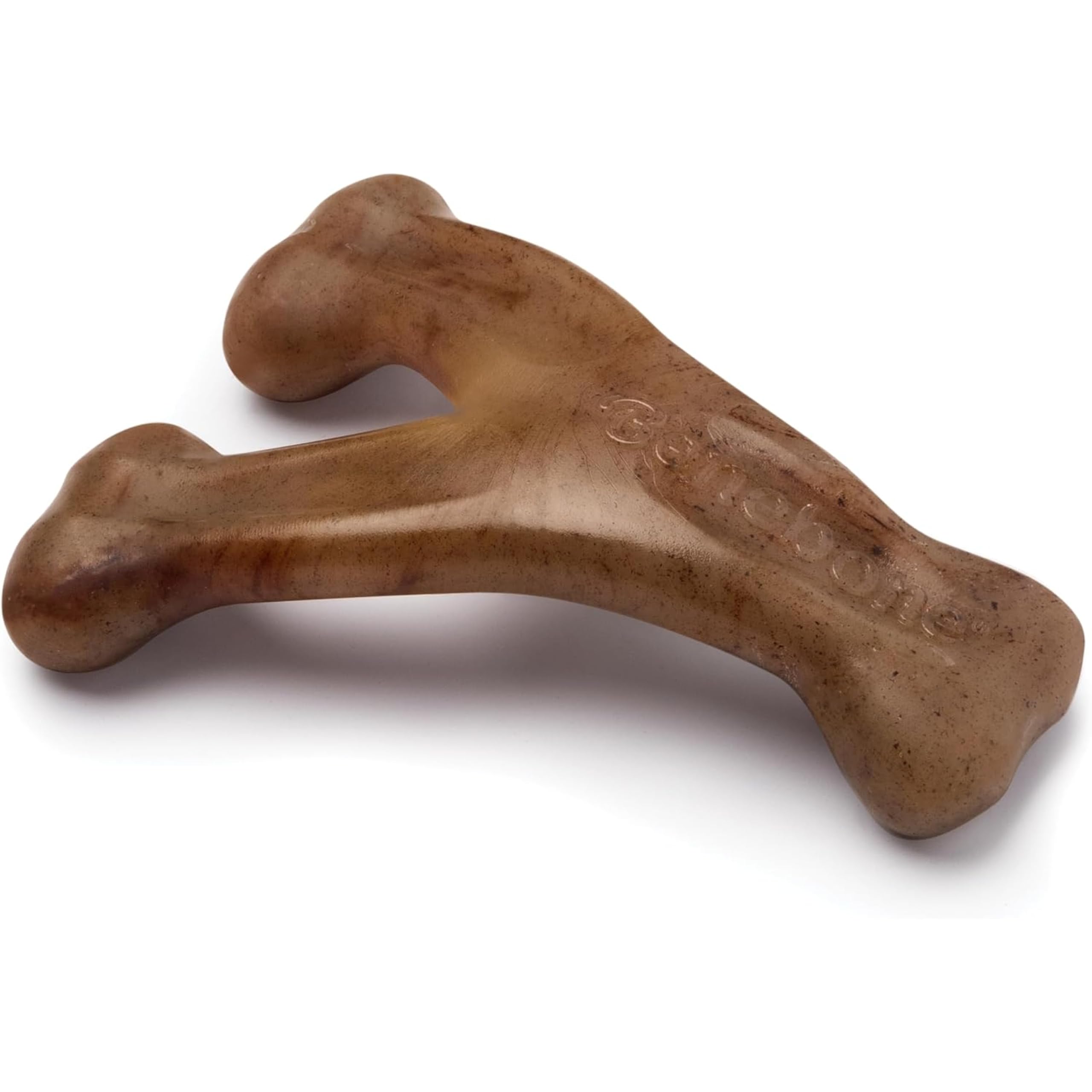 Benebone Wishbone Durable Dog Chew Toy - Real Bacon Flavor, Tiny Size, Made in USA