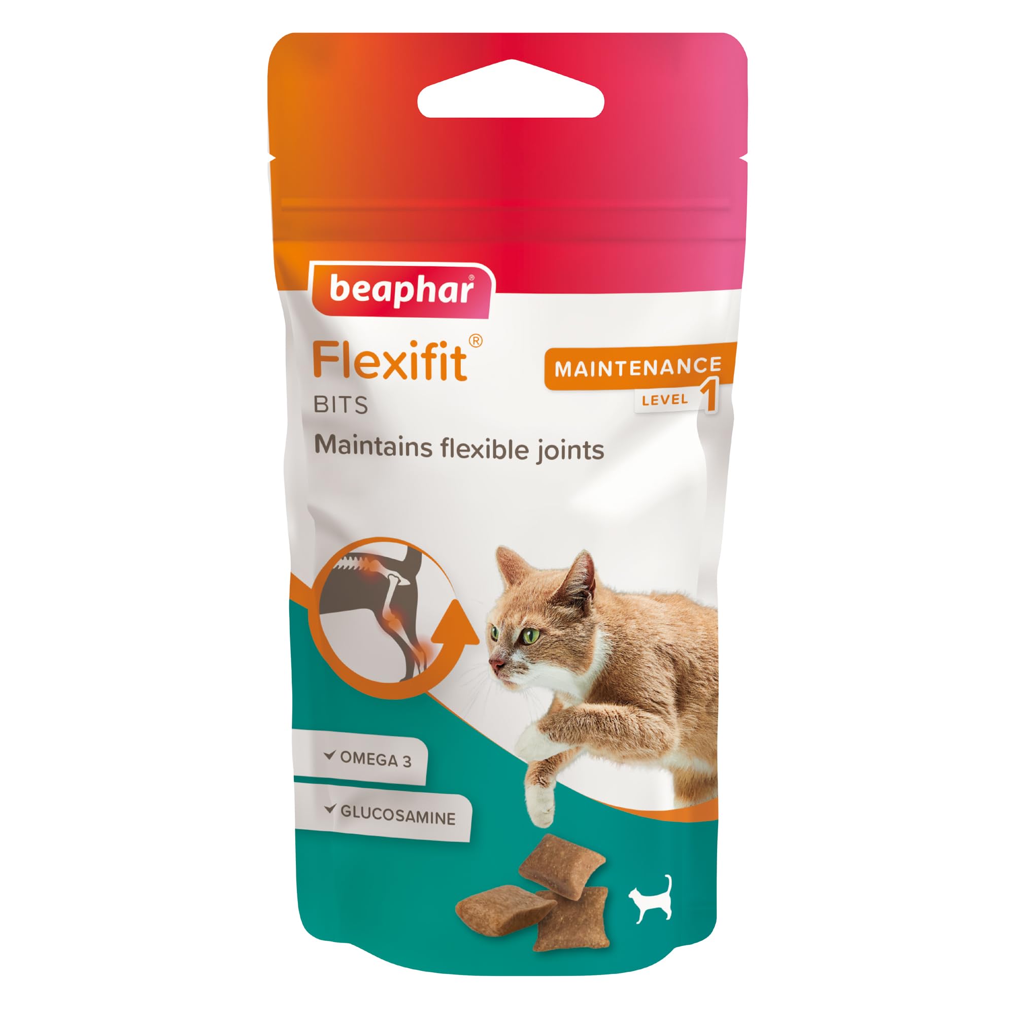 Beaphar Flexifit Joint Care Bits for Cats - Supports Joint Health, Mobility & Strong Bones | 35g 1