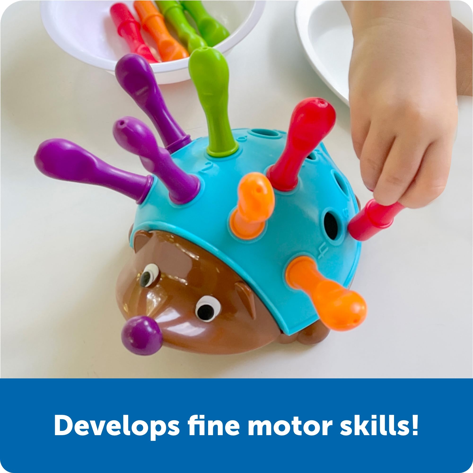 Learning Resources Spike the Fine Motor Hedgehog - Educational Peg Play Toy for Toddlers 18m+ 8