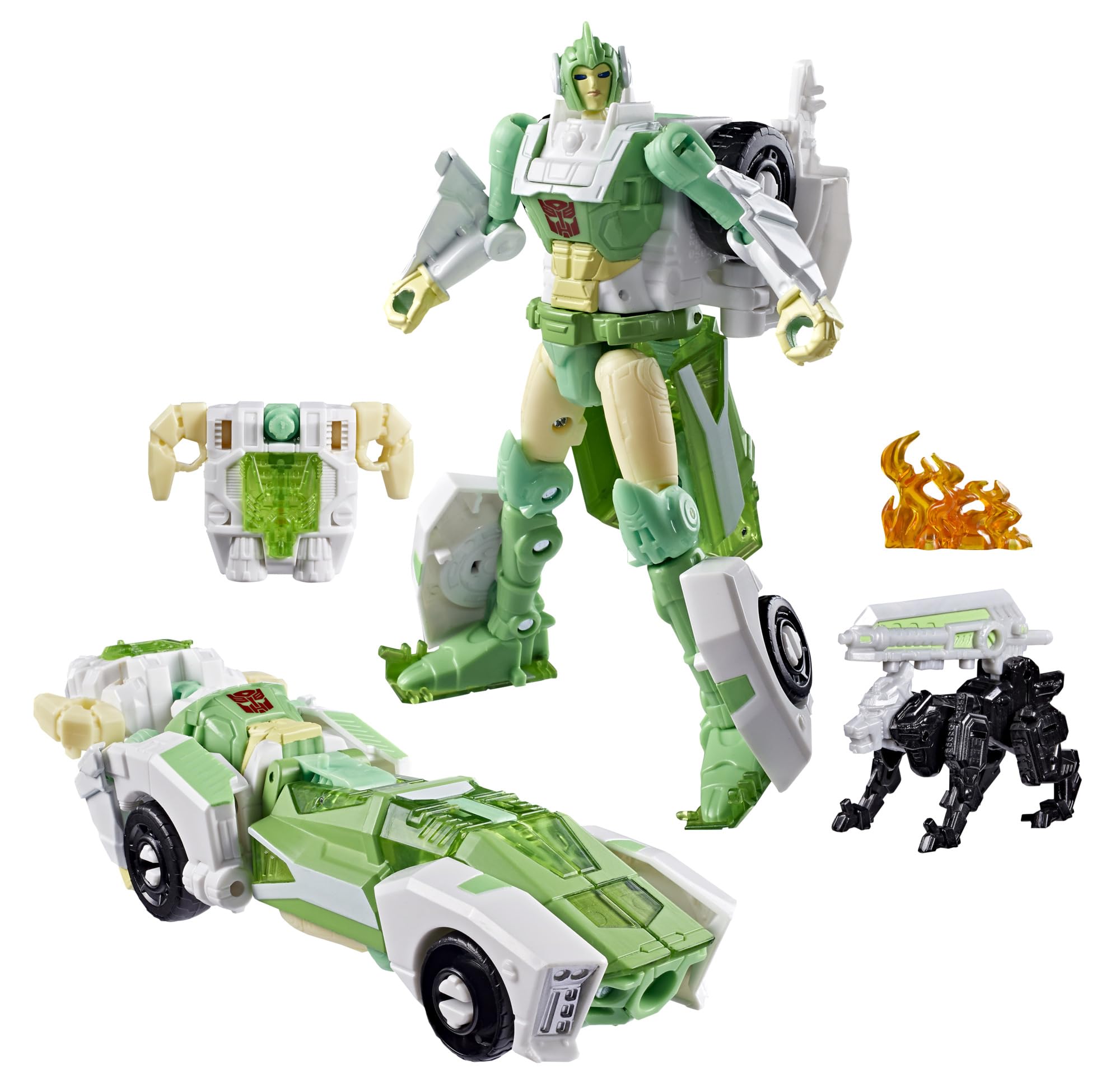 Transformers Generations War for Cybertron: Siege Autobot Greenlight & Dazzlestrike 14 cm Deluxe Class Action Figures | Ages 8+ | Green 1