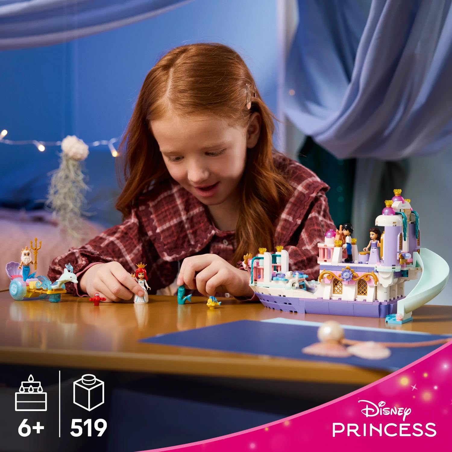LEGO Disney Princess Ariel's Royal Wedding Boat Toy Set 43299 | Ages 6+ 2