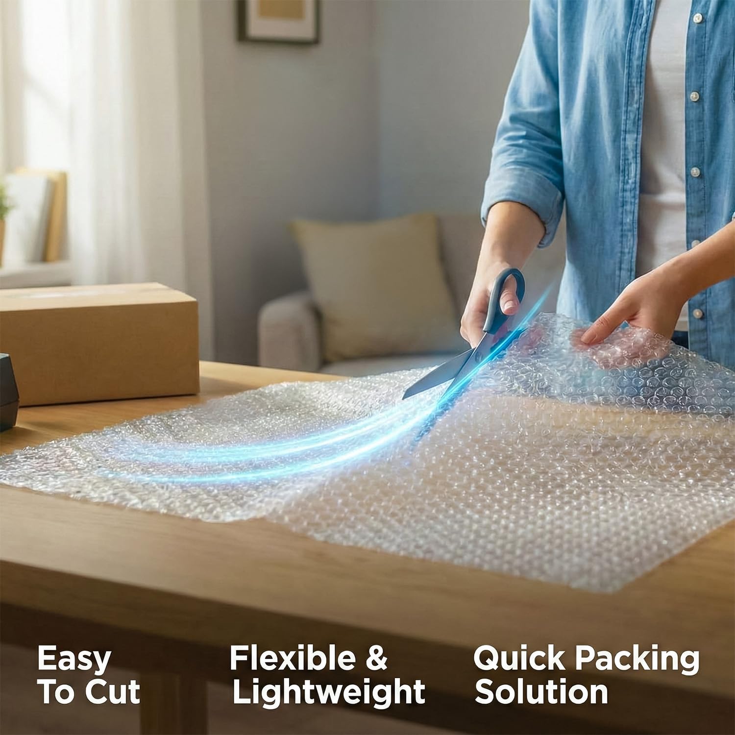 Rainberg Bubble Wrap Roll - 300mm x 10m | Strong Polythene Cushioning | Recyclable 5