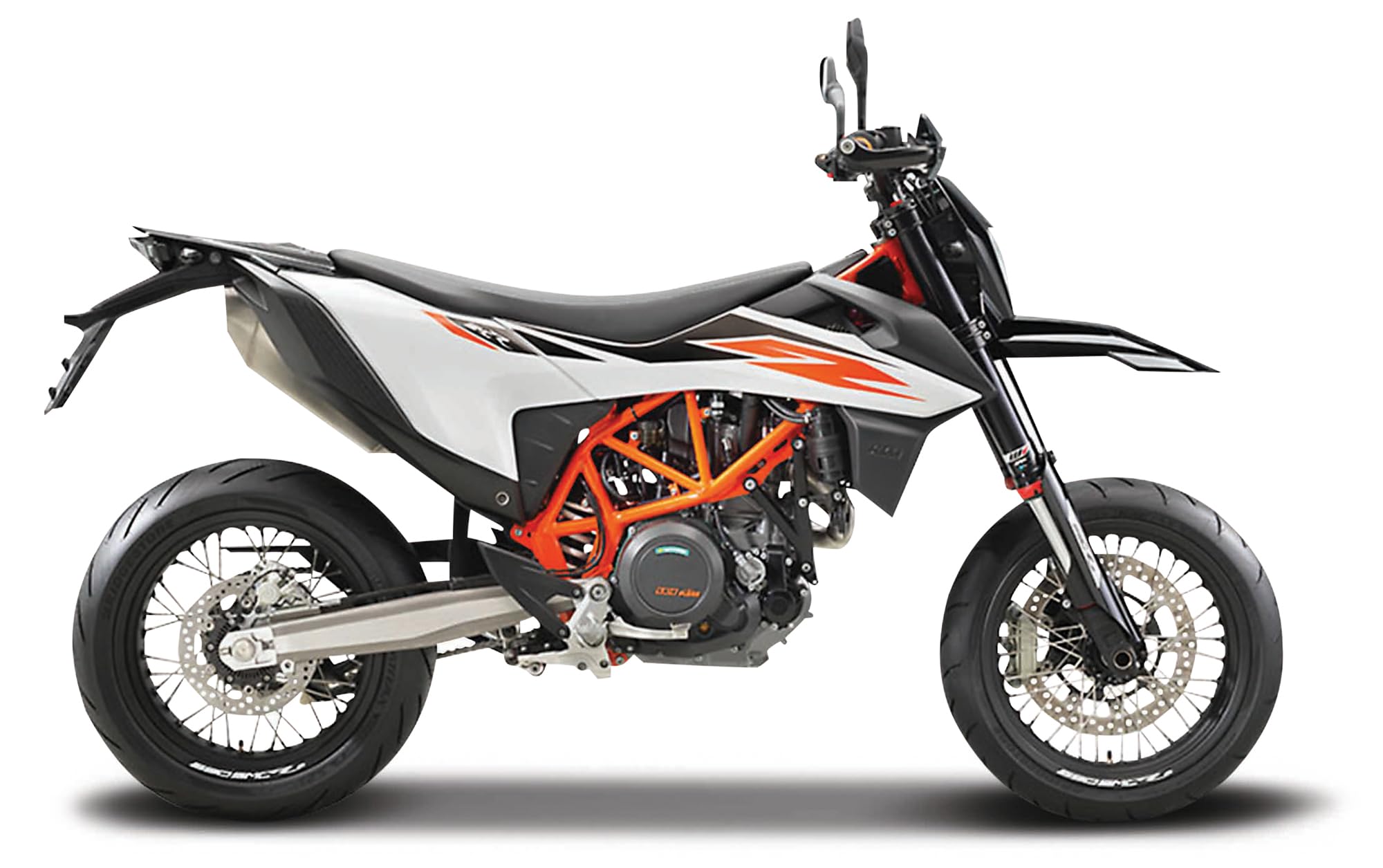 Maisto KTM 690 SMC R Motorbike - 1:18 Scale Die-Cast Model - Orange 1