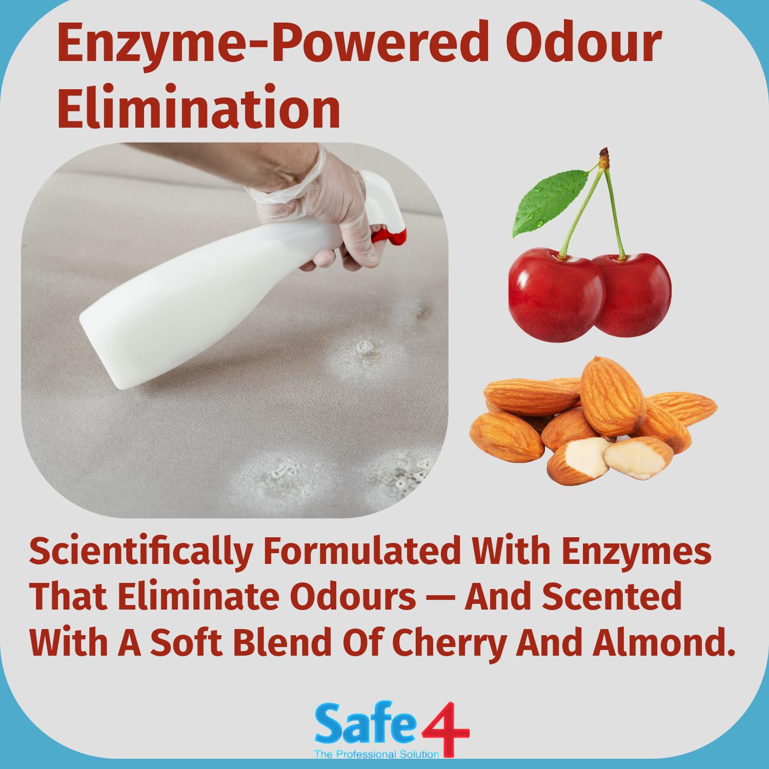 Safe4 Odour Killer - Powerful Odour Neutraliser for Home, Car & Office | 1L Liquid
