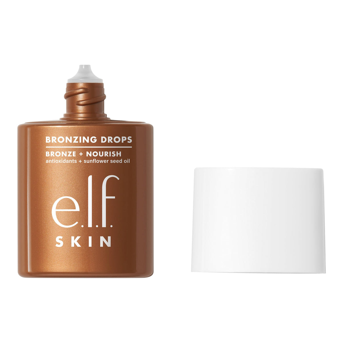 e.l.f. SKIN Bronzing Drops - Buildable Sun-Kissed Glow, Moisturizing Liquid Bronzer, 30ml