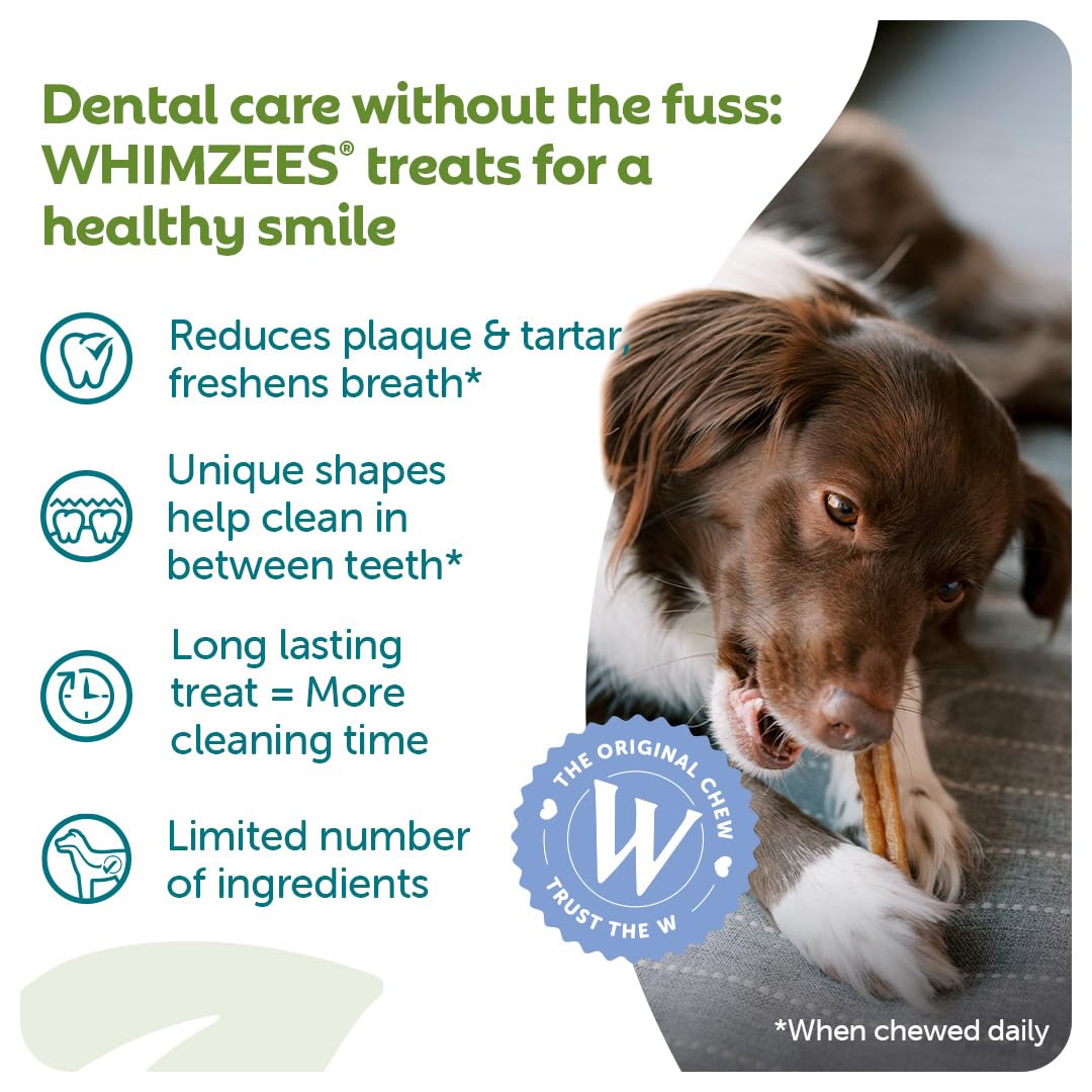 WHIMZEES Stix S Monthly Fund Dental Sticks for Small Dogs | 30 Count | Vegetarian