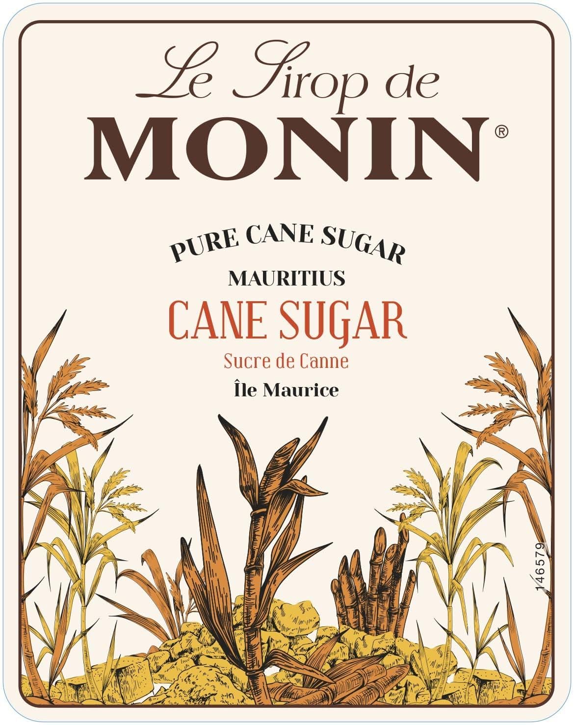 Monin Premium Pure Cane Sugar Syrup - Sweet & Silky Texture | 1L PET Bottle | Vegan, Kosher, Halal 2