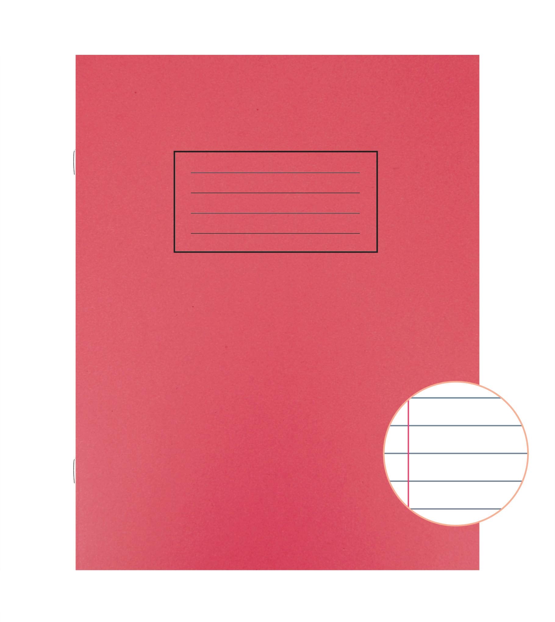 Silvine Exercise Book Ruled 229x178mm Red (Pack of 10)
