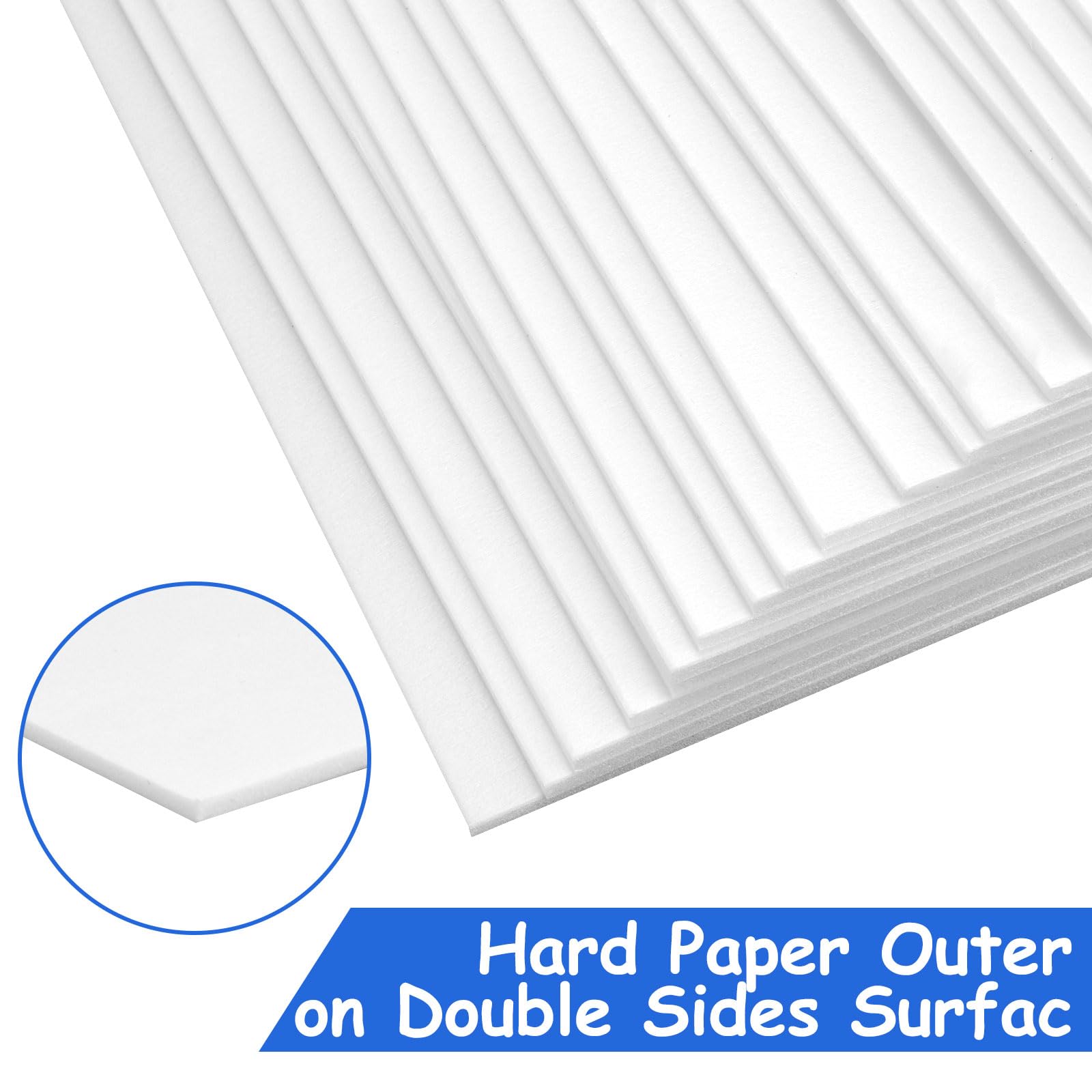 ASelected Foam Boards - 10 Pack White Sheets | 280x355mm Size | 5mm Thick 5