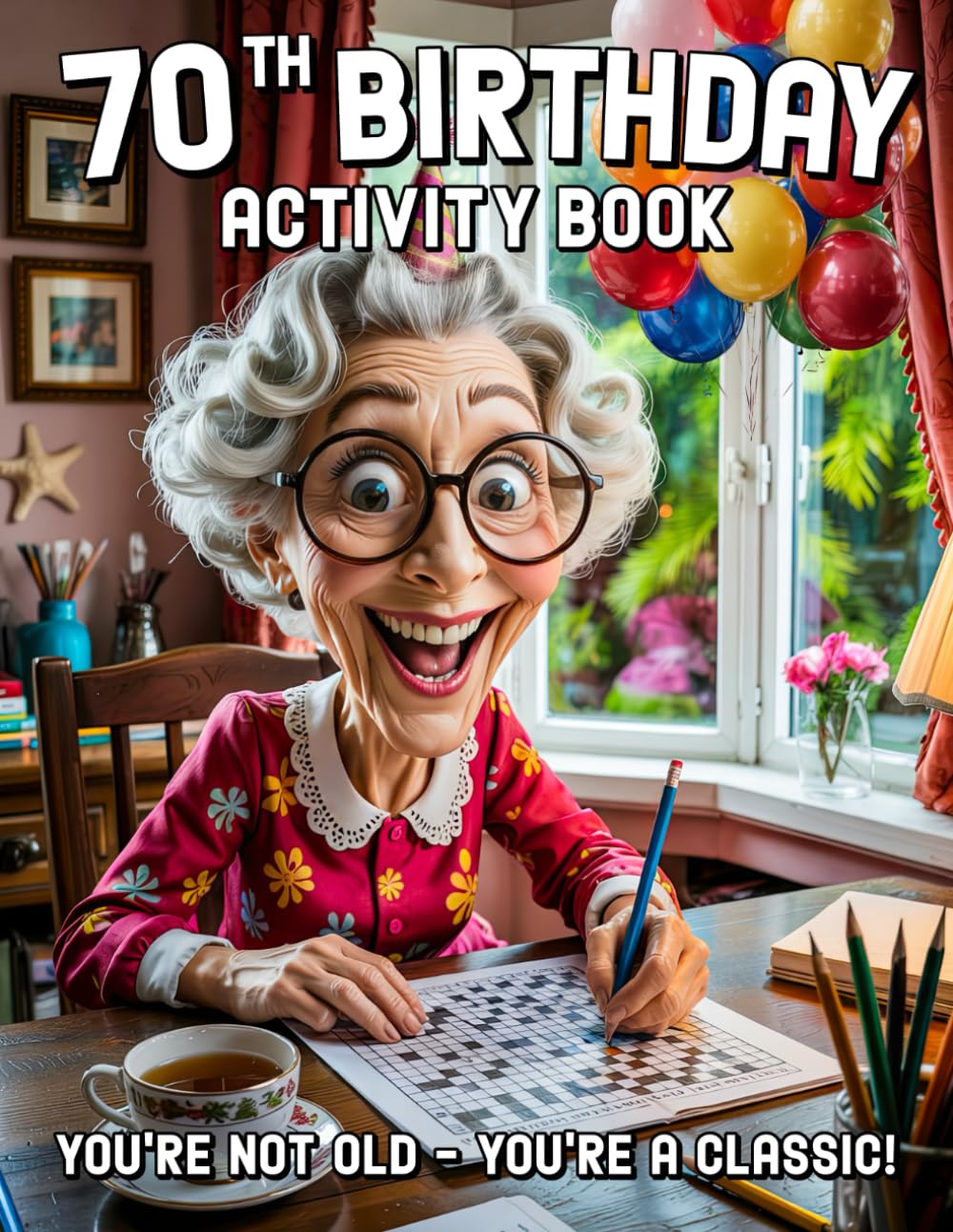 Wanda Playwright - 70th Birthday Activity Book: Funny Puzzles for Women | Paperback | English