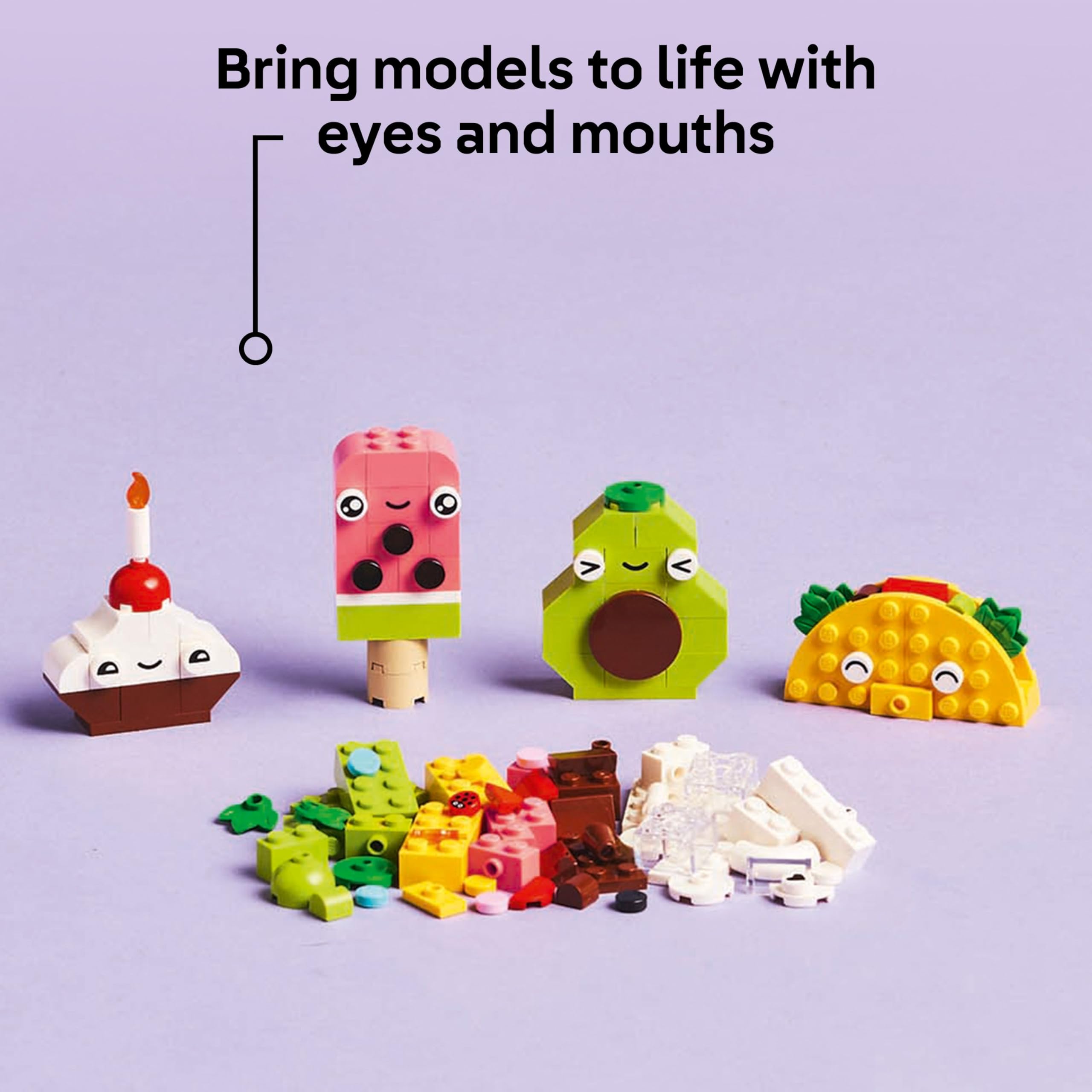 LEGO Classic Creative Food Friends Building Set 11039 | Ages 4+ | 150 Pieces 6