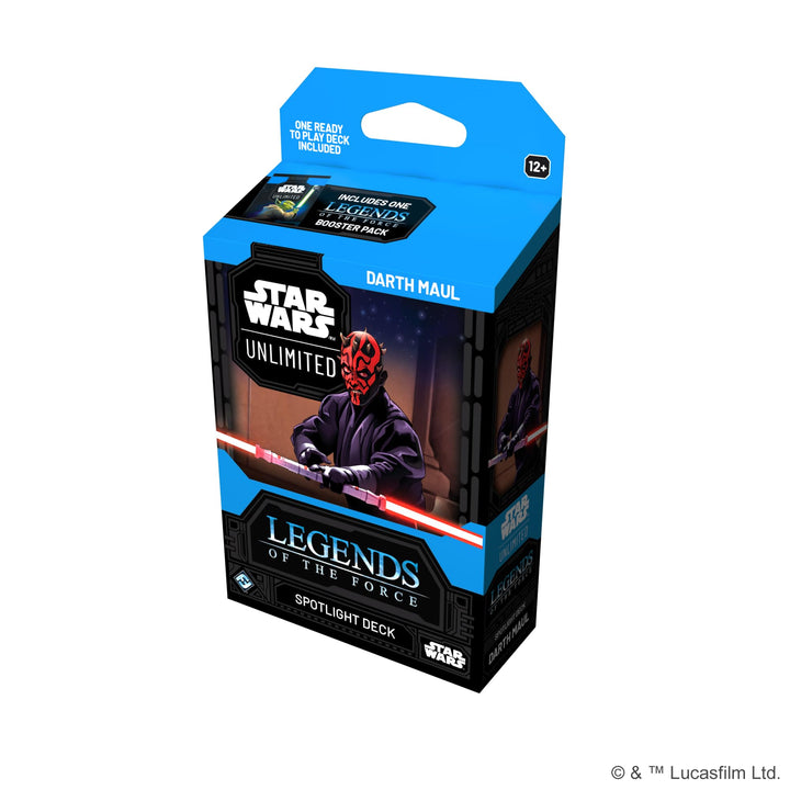 Fantasy Flight Games Star Wars: Unlimited Legends of the Force Spotlight Deck Display (TCG Expansion)