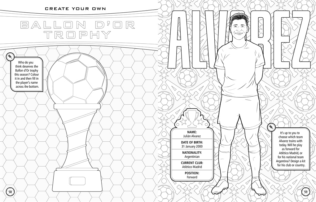 Dino Books Ultimate Football Heroes: Team Kit Designer Colouring Book | Paperback | Ages 6-10 4