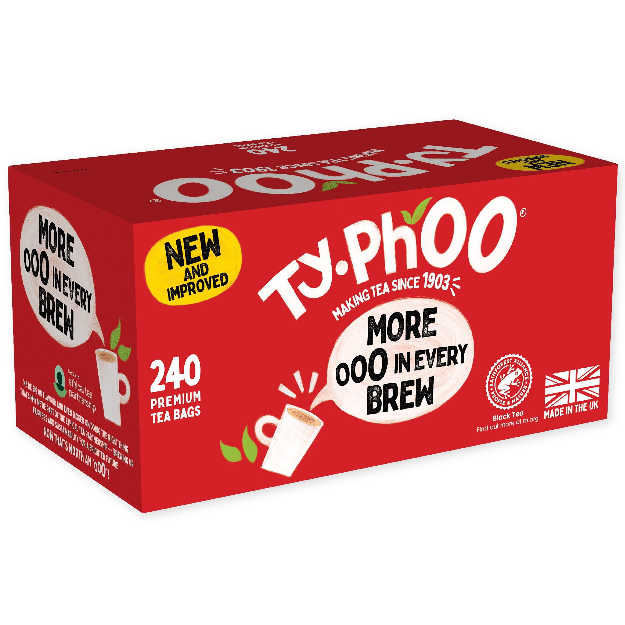 TY.PHOO Premium Black Tea Bags - 240 Count | Full-Bodied Original Blend | Ethically Sourced 1