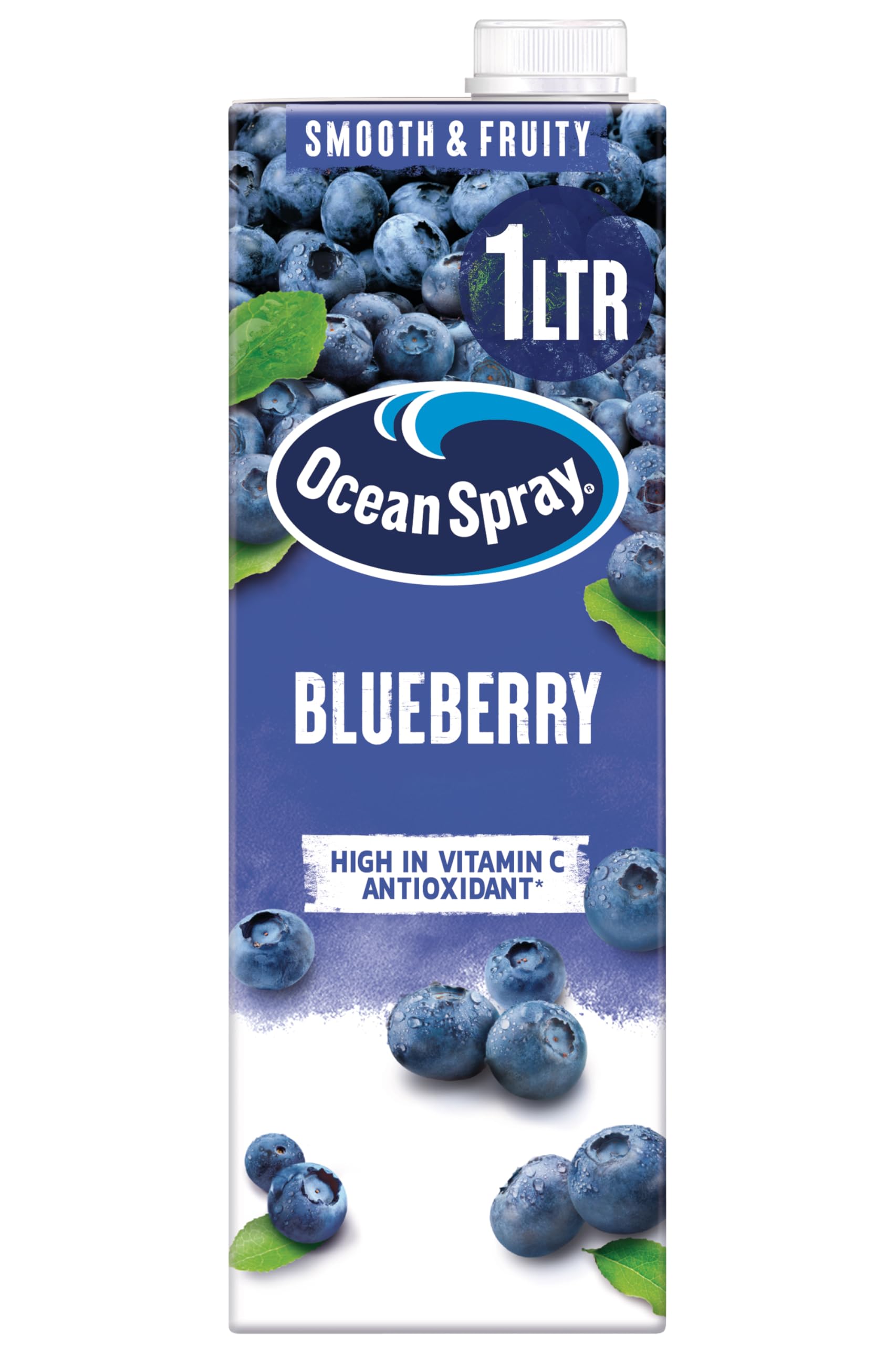 Ocean Spray Blueberry Fruit Juice Drink - 1L Carton | Rich in Vitamin C | No Artificial Additives 1