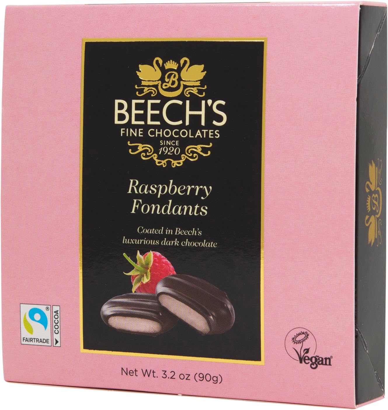 Beech's Raspberry Fondants, 90g - Chocolate-Covered Raspberry Creams 2