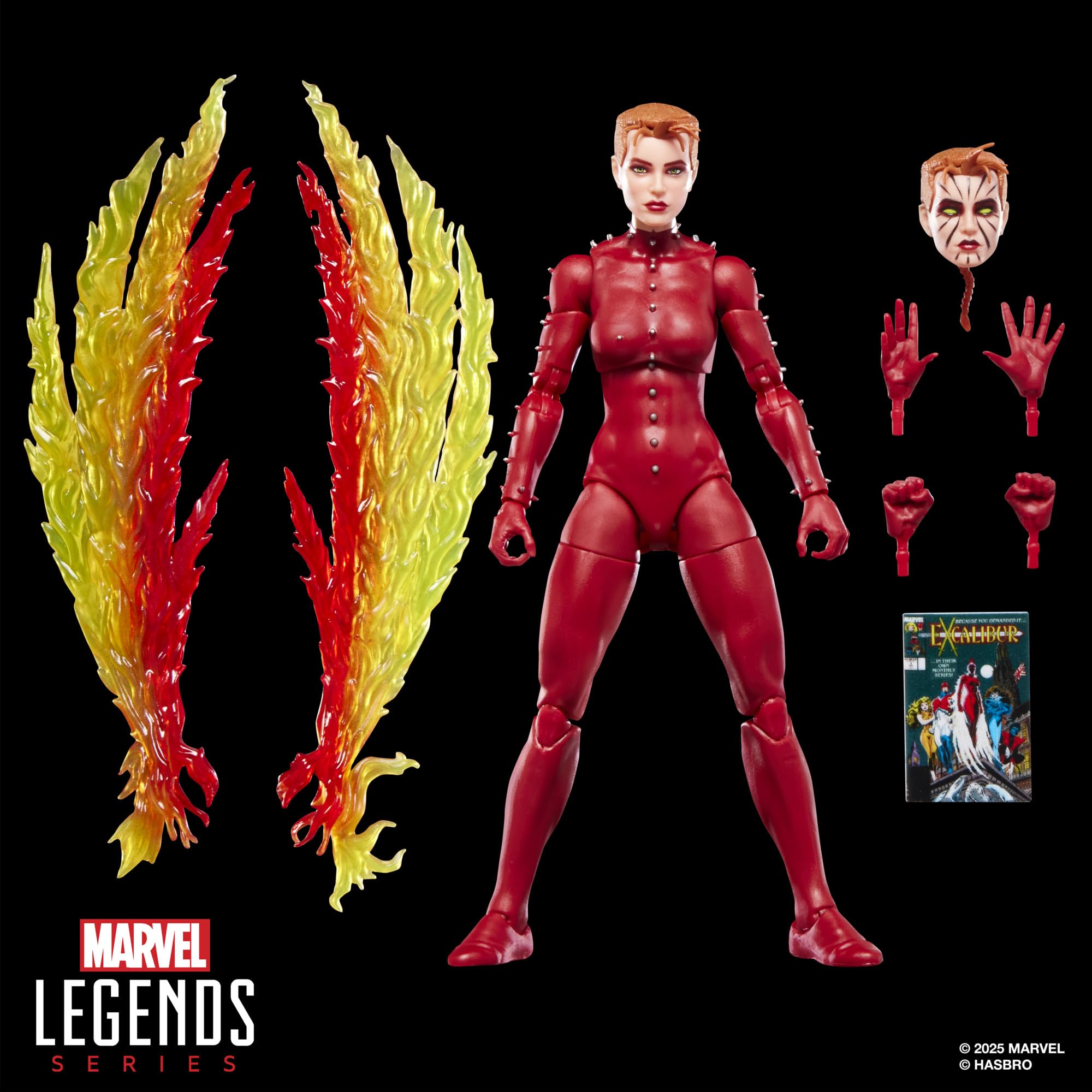 Marvel Legends Series Phoenix (Rachel Summers) X-Men Action Figure - 6-Inch Collectible with Comic Accessories 8