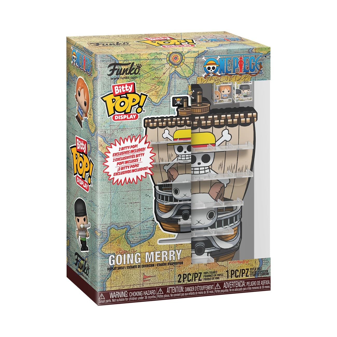 Funko One Piece Going Merry Bitty Pop! Display - Anime Chibi Collectible