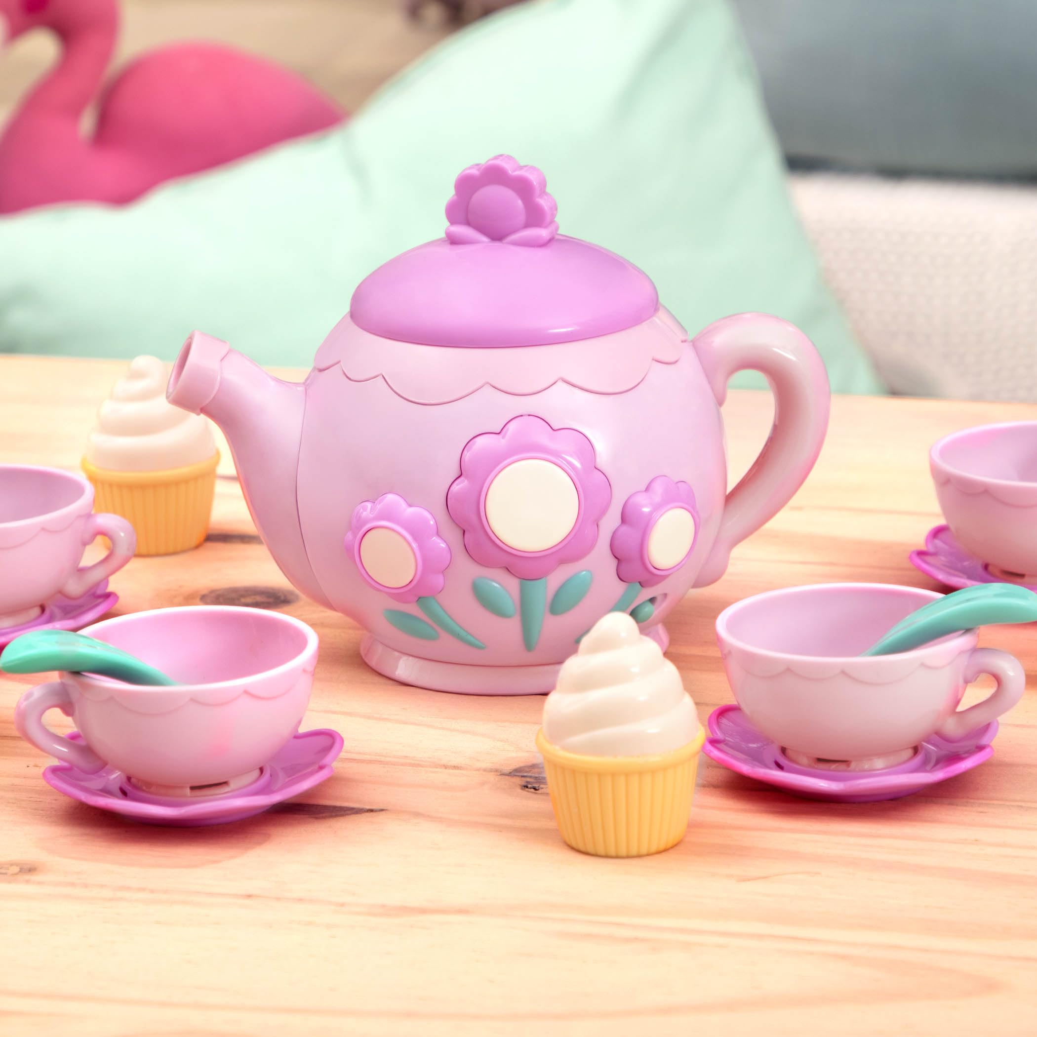 Battat Singing Teapot Playset - 17-Piece Pretend Play Kitchen Toy for Kids 5