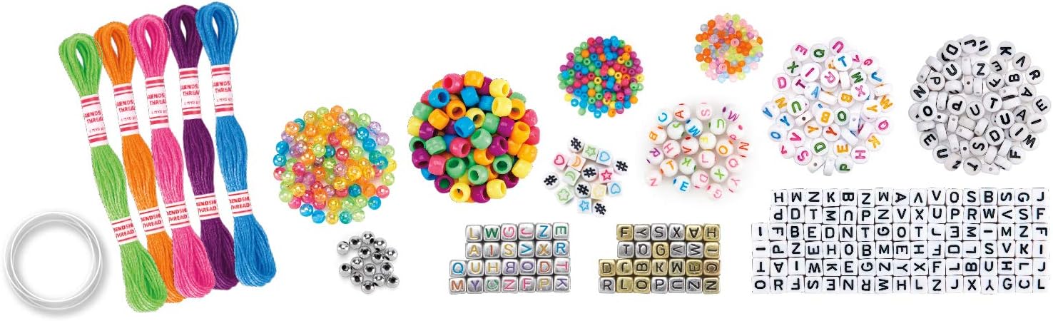 CRA-Z-ART Shimmer n Sparkle ABC Fashion Bracelets - Personalized Bead Craft Kit for Kids 6+ 2