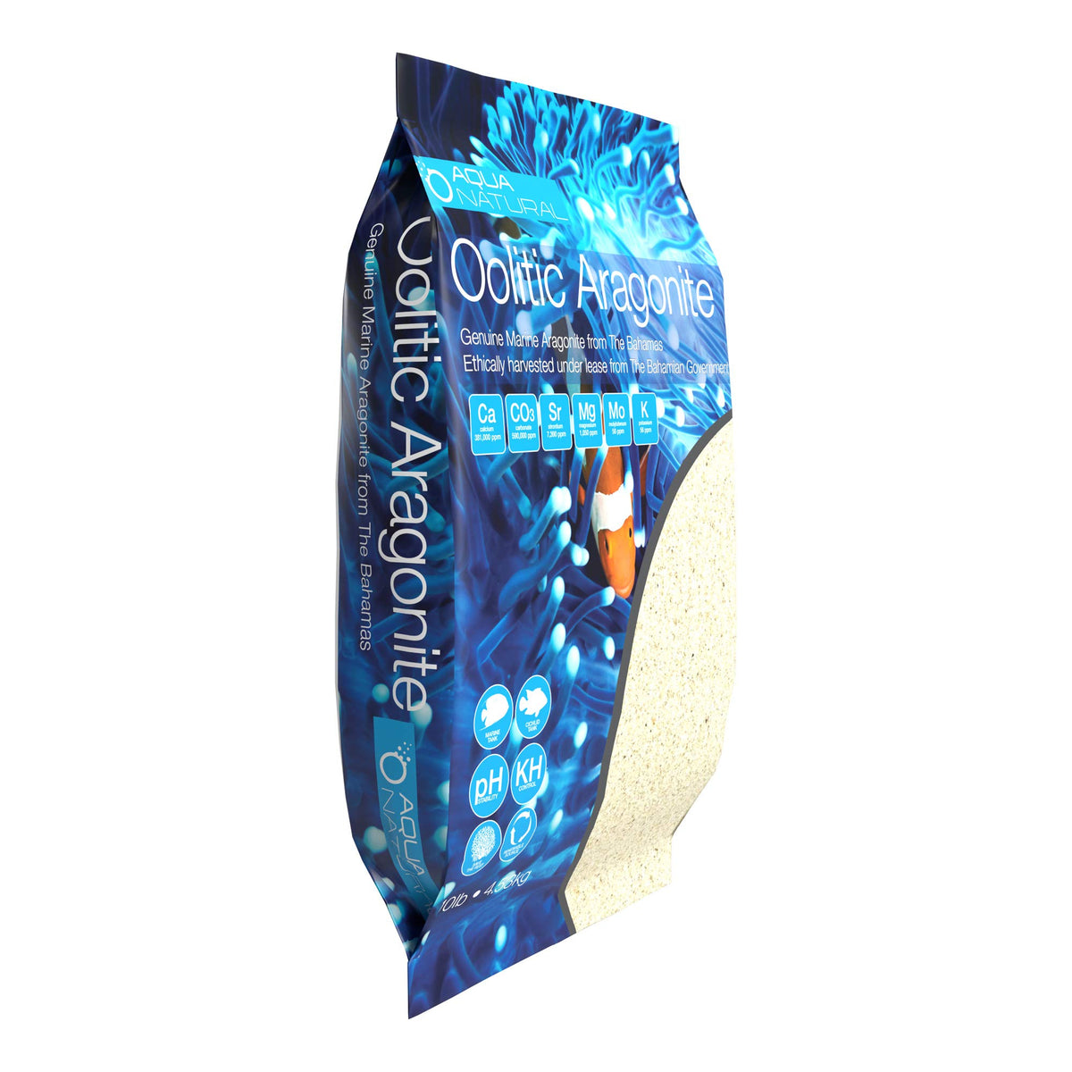 Aqua Natural Oolitic Aragonite Aquarium Sand - 10lb Reef & Saltwater
