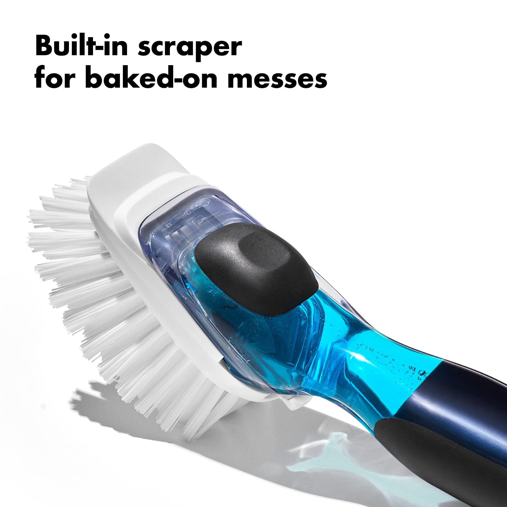 OXO Good Grips Soap Dispensing Dish Brush Refill Heads | Durable Nylon Bristles | Pack of 2 3