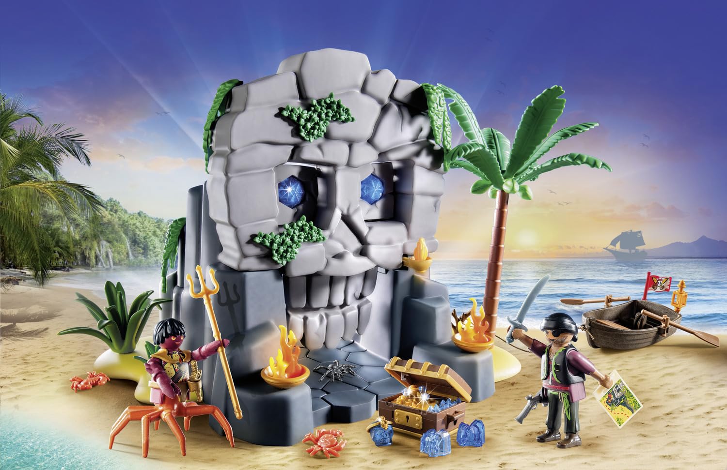 Playmobil 71531 Pirates: Skull Island Playset with Pirate and Crab Man Figures 2