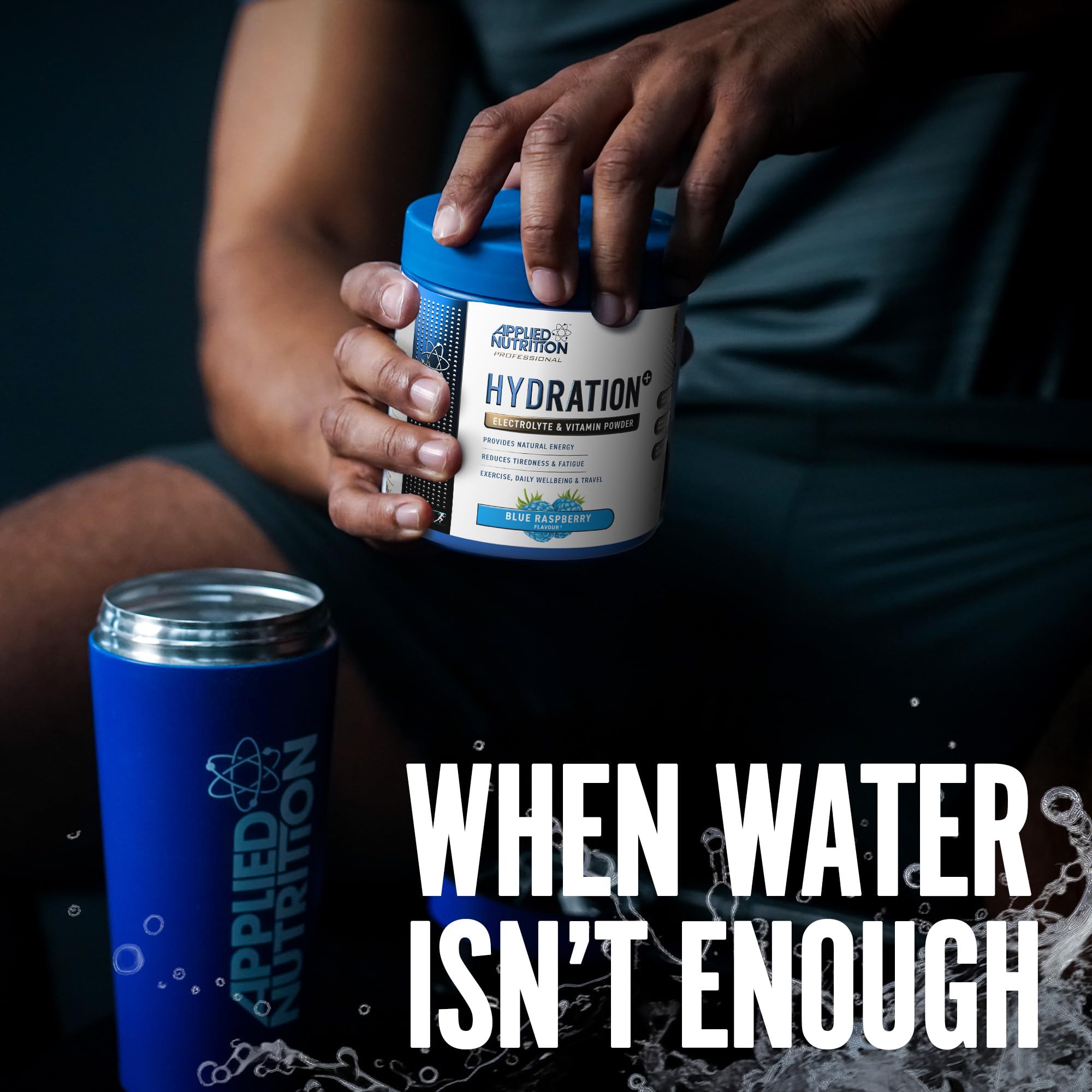 Applied Nutrition Hydration+ Electrolytes and Vitamin Powder Sugar-Free | 240g Tub | Vegan, Halal 3
