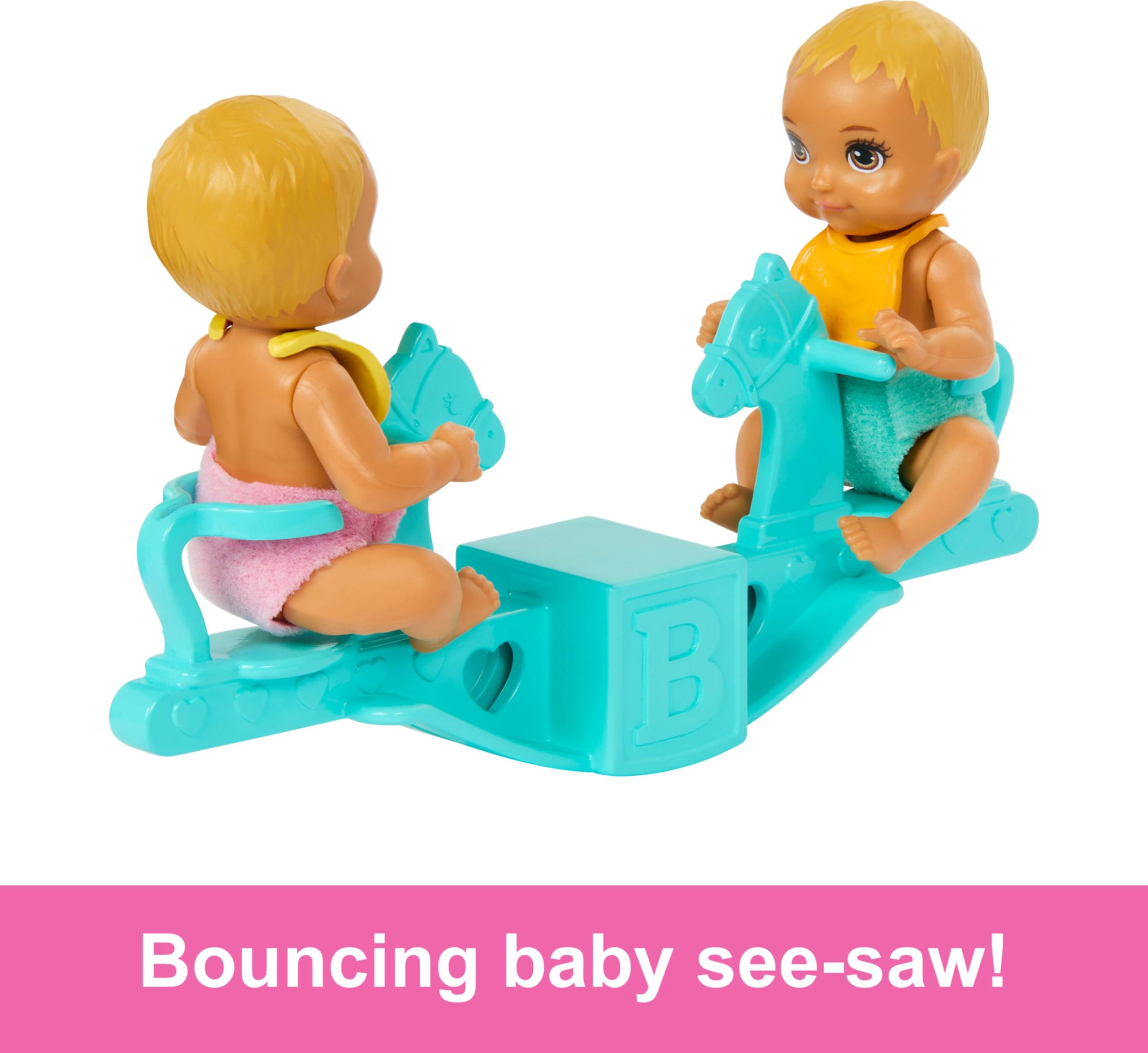 Barbie Skipper Doll & Nursery Playset with Twin Baby Dolls | Includes Rocking Crib & Accessories 5