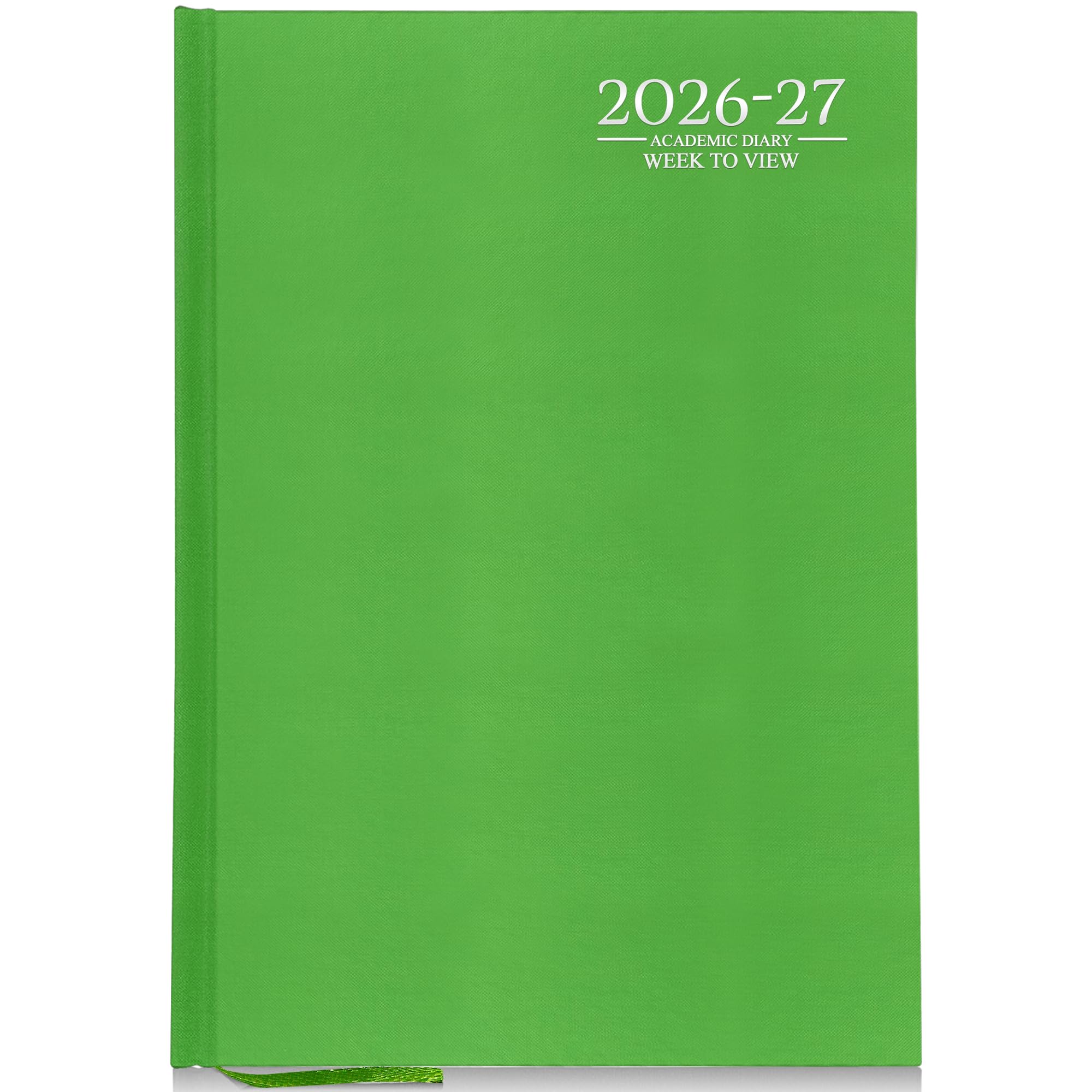 G4GADGET 2026-2027 Academic Diary - A4 Week To View | Lime Green Hardback | August Start 1