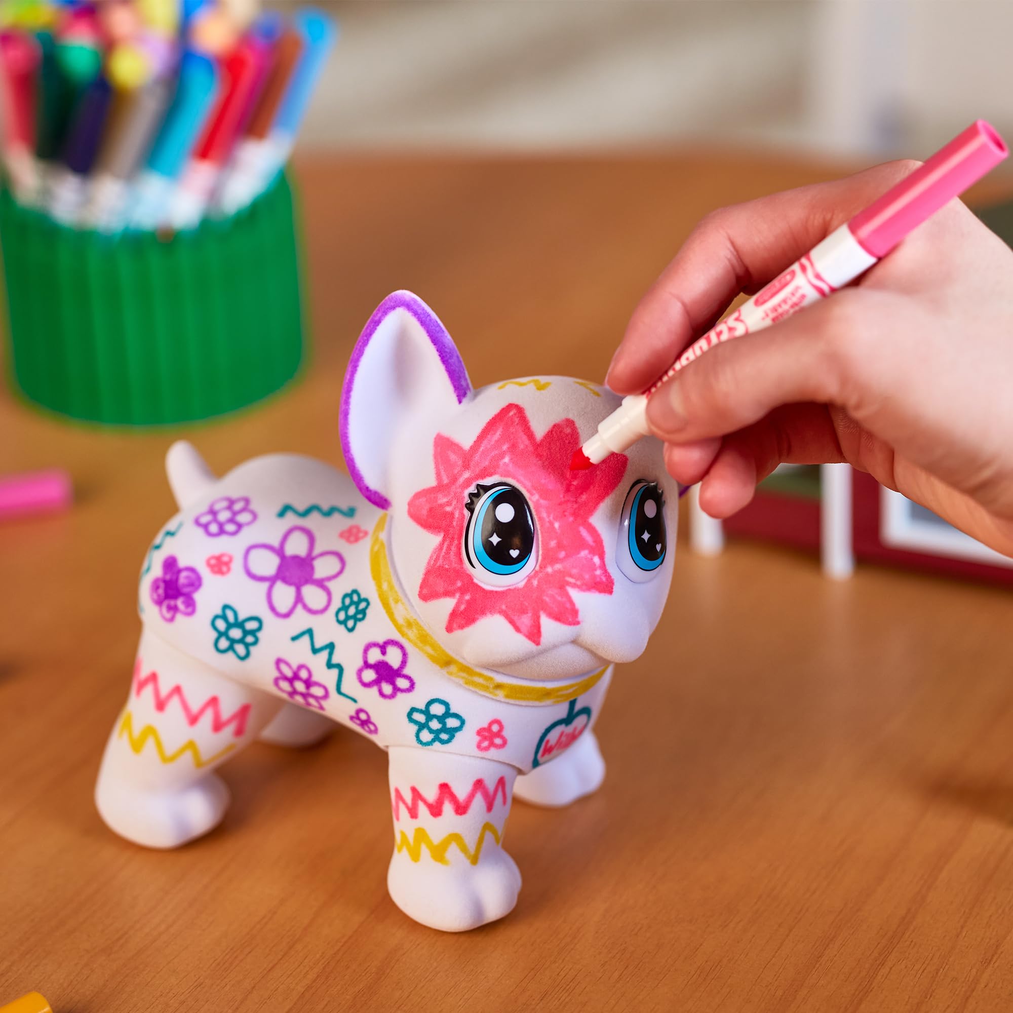 CRAYOLA Washimals Posable Jumbo Pet - Washable Markers & Dog | Ages 3+ 5