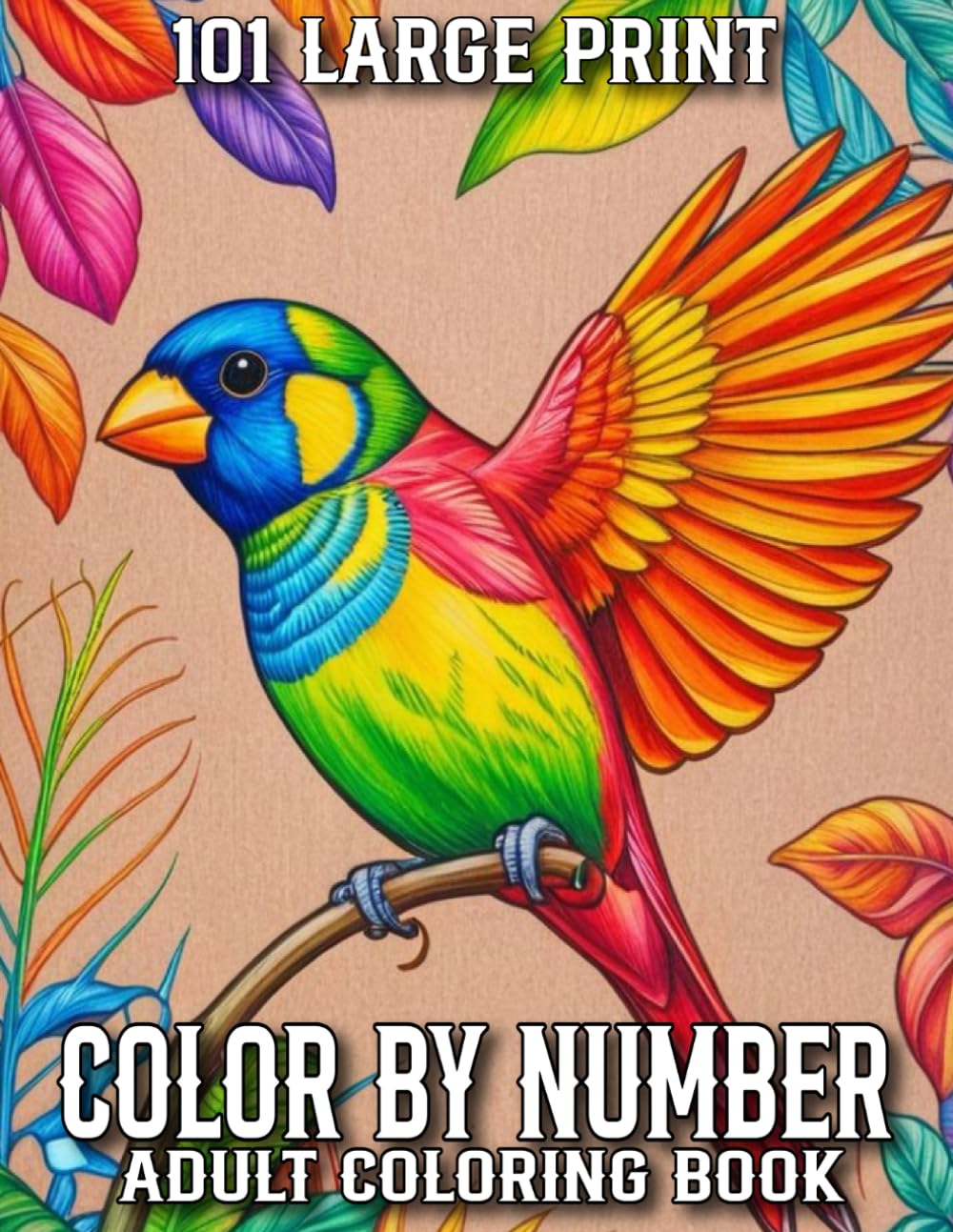 Majosta 101 Large Print Color By Number Coloring Book For Adult | Paperback | English 1