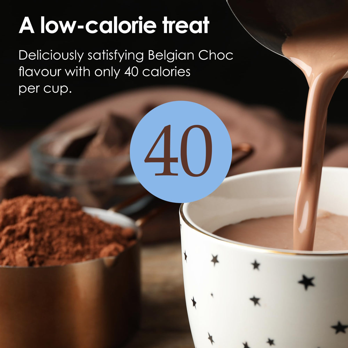Options Belgian Chocolate Instant Hot Chocolate Powder - 1kg