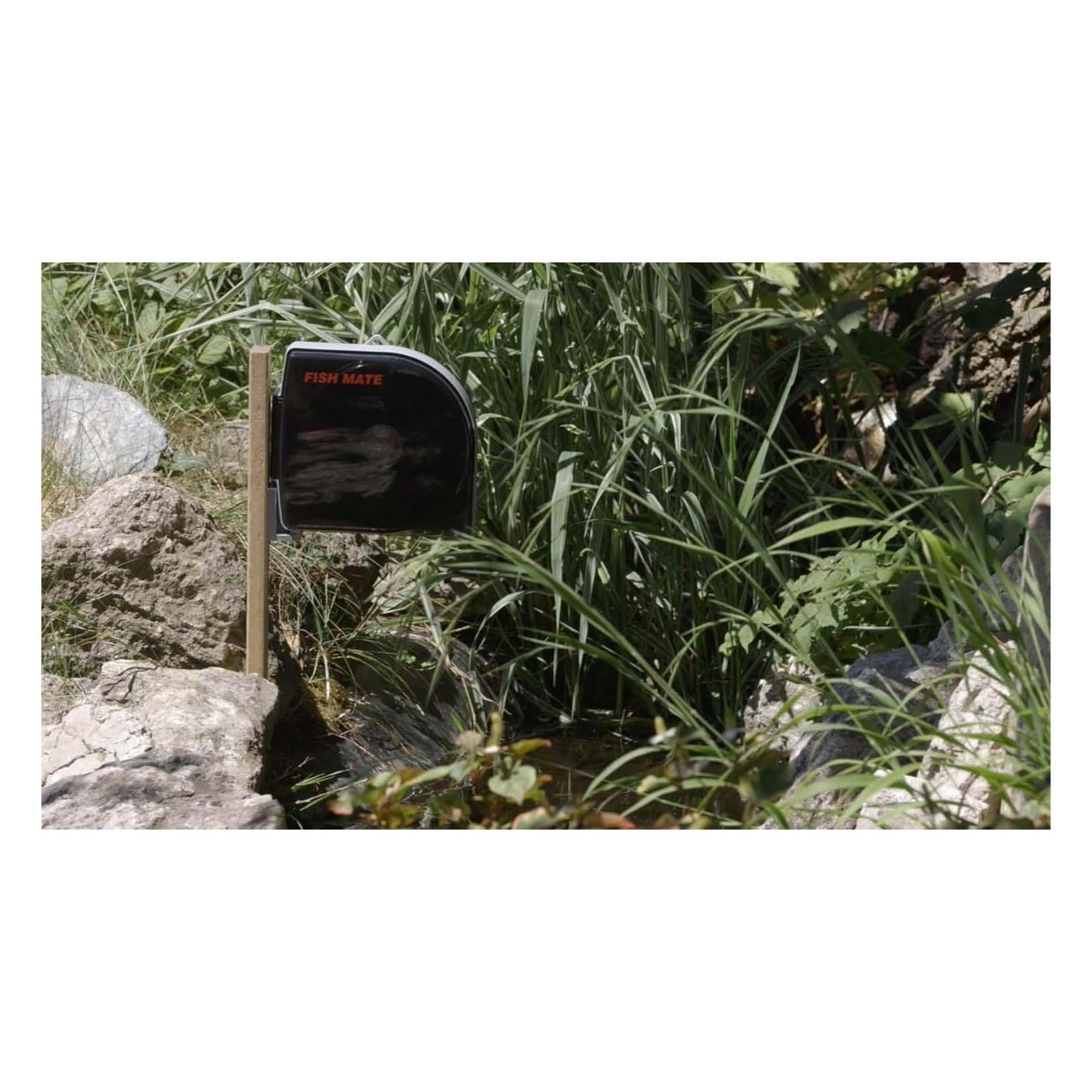 Fish Mate P21 Automatic Pond Fish Feeder - 21 Meal Capacity | Adjustable Timer | Plastic