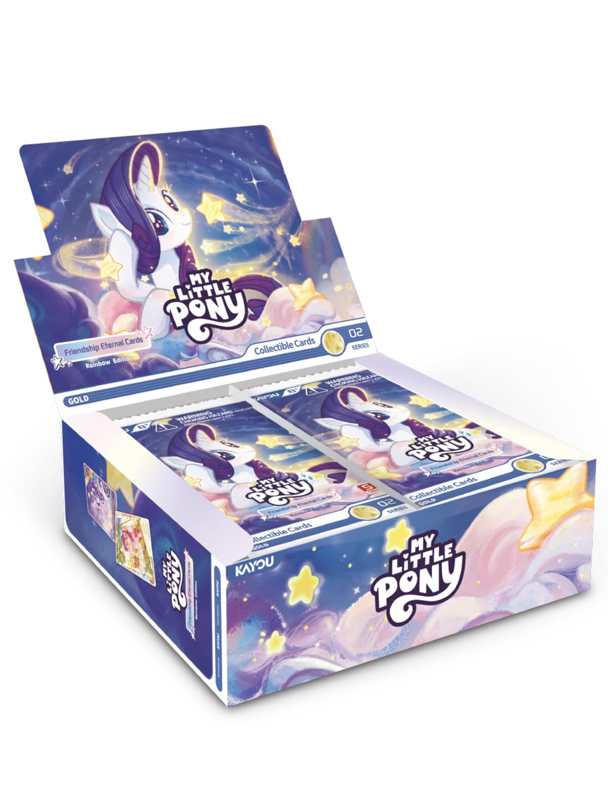Kayou My Little Pony: Friendship Eternal Collectible Cards - Rainbow Edition Booster Display Box | 20 Packs (100 Cards Total)