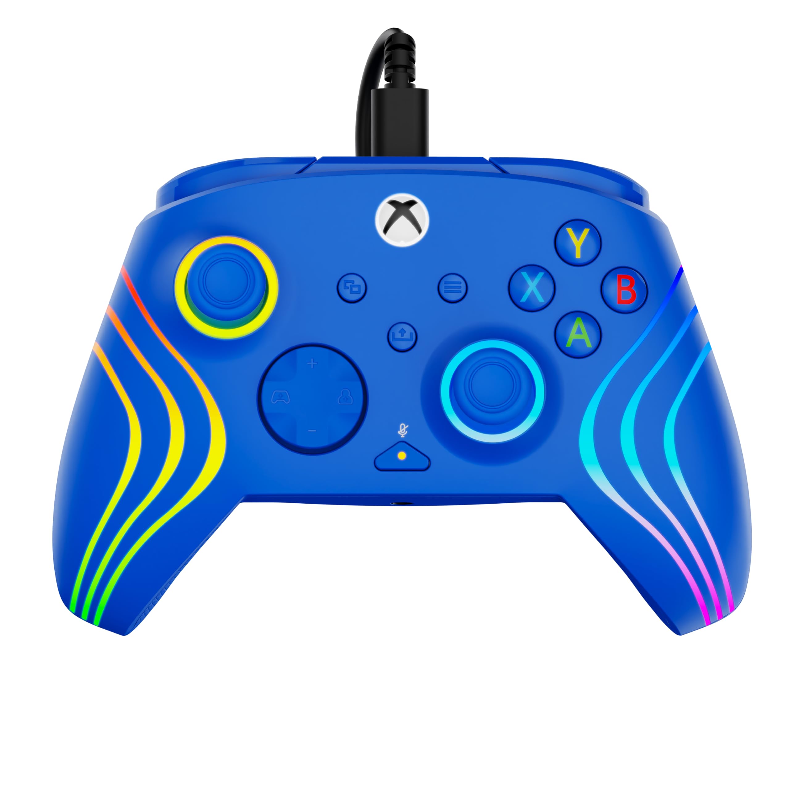 Turtle Beach Afterglow Wave Blue Wired RGB Gaming Controller for Xbox & PC 7