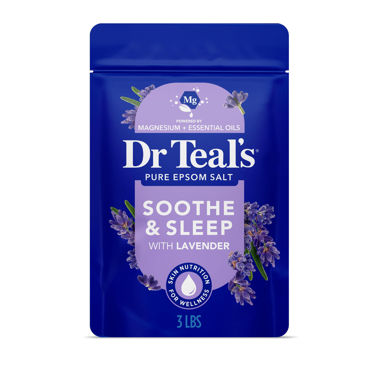 Dr Teal's Pure Epsom Salt Soothe and Sleep with Lavender - 1.36kg