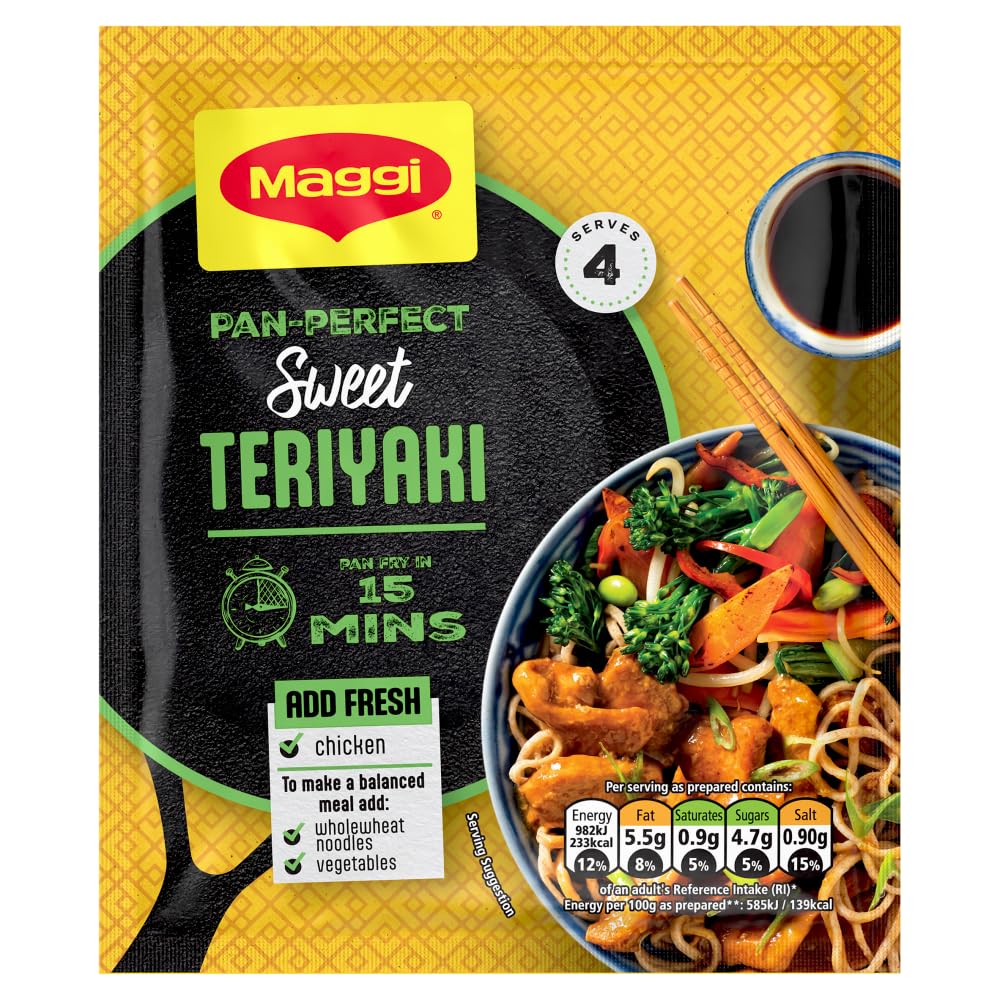 MAGGI Pan Perfect Teriyaki Herbs and Spices Recipe Mix 37g 1