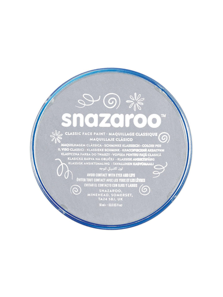 Snazaroo - Light Grey Classic Face Paint (18 ml) Pack of 5