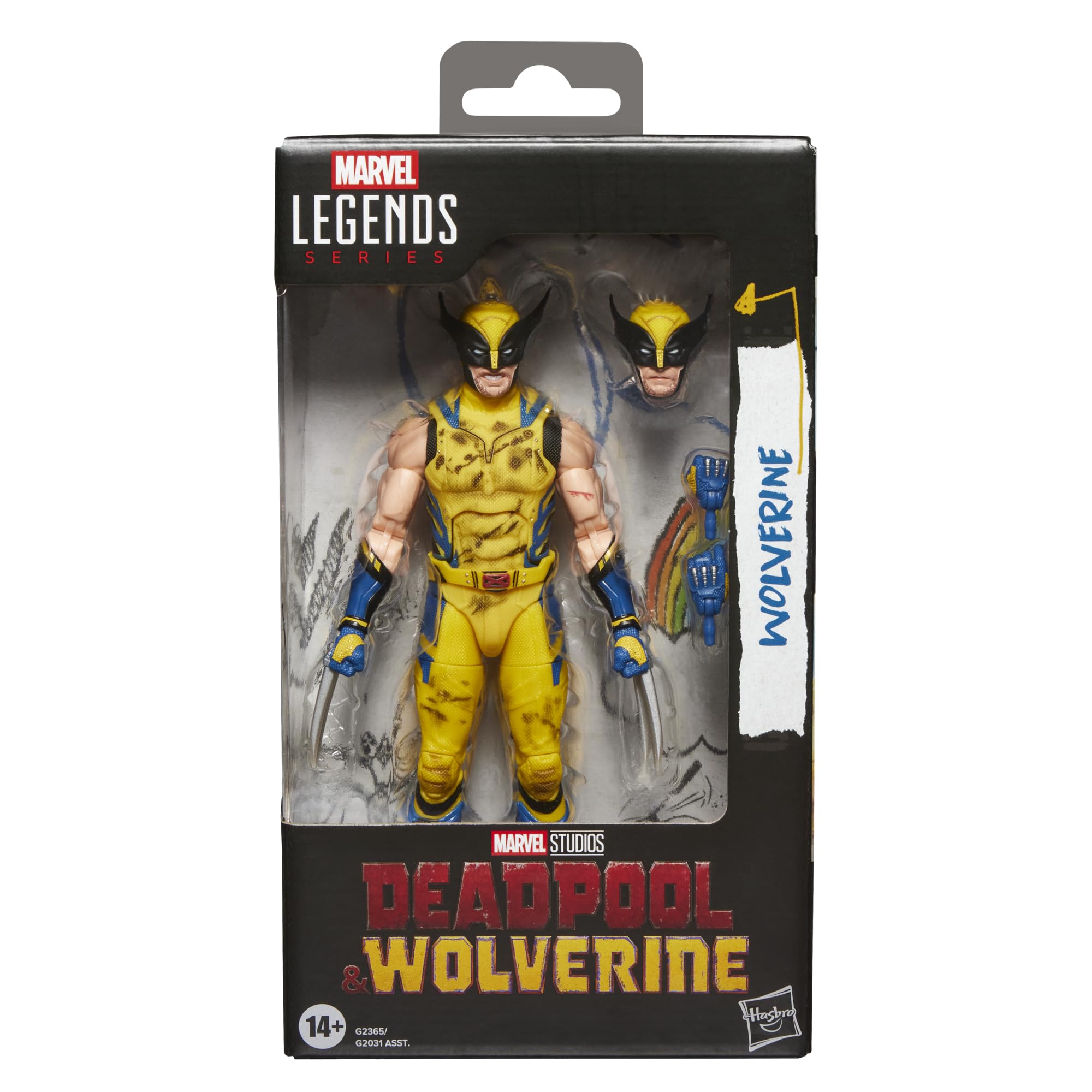 Marvel Legends Series Wolverine Action Figure - 6-Inch Scale, Movie-Inspired Design | Hasbro