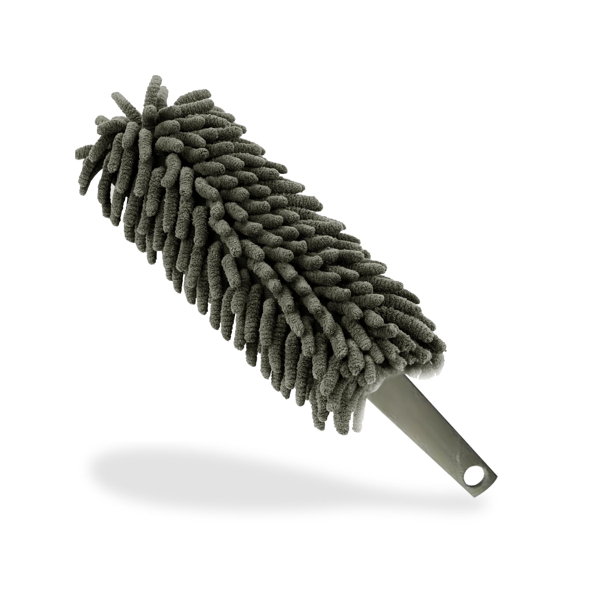 G4GADGET Microfiber Duster - Washable Head for Blinds & Furniture | Grey