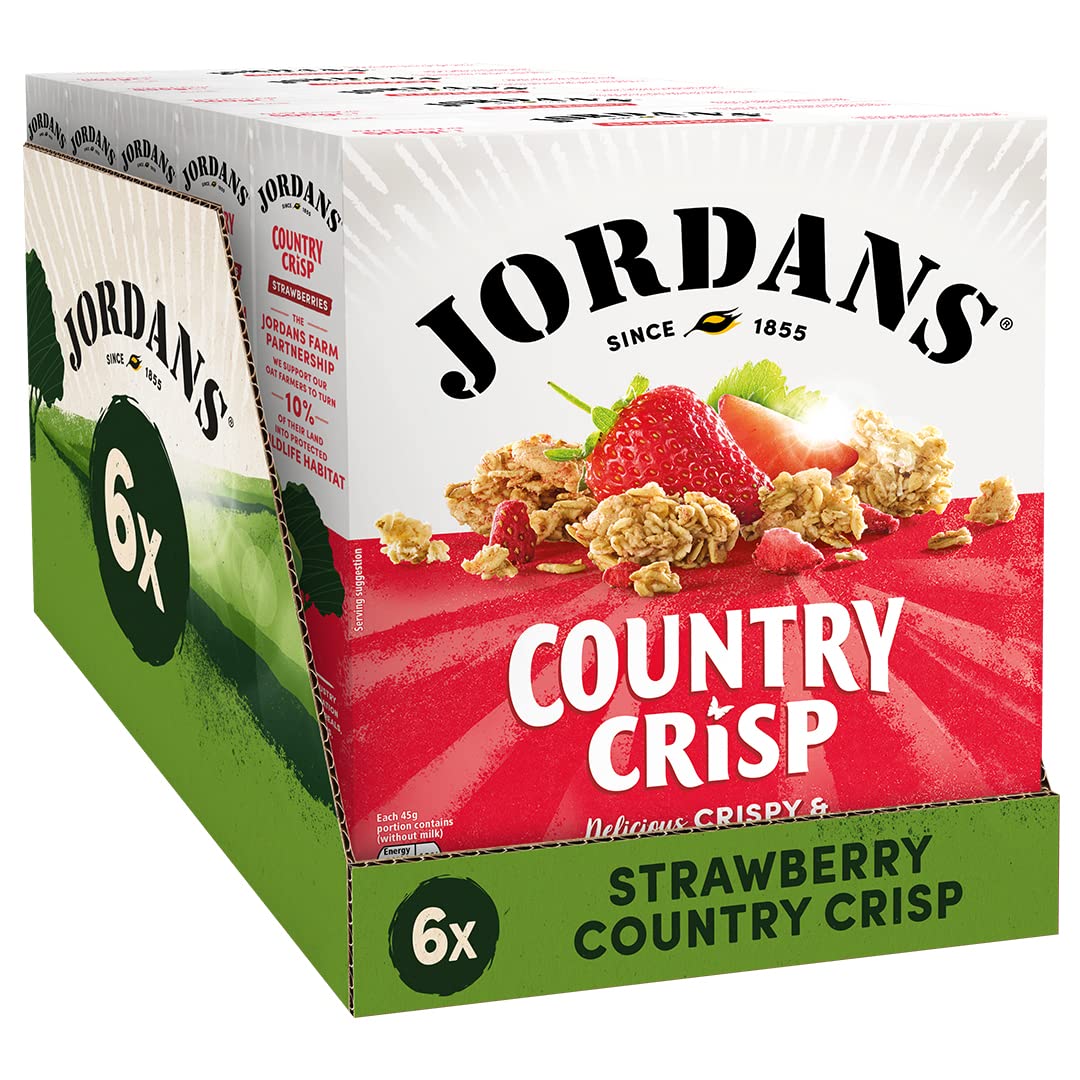 Jordans Country Crisp Strawberry Breakfast Cereal - Oat and Barley Clusters 1